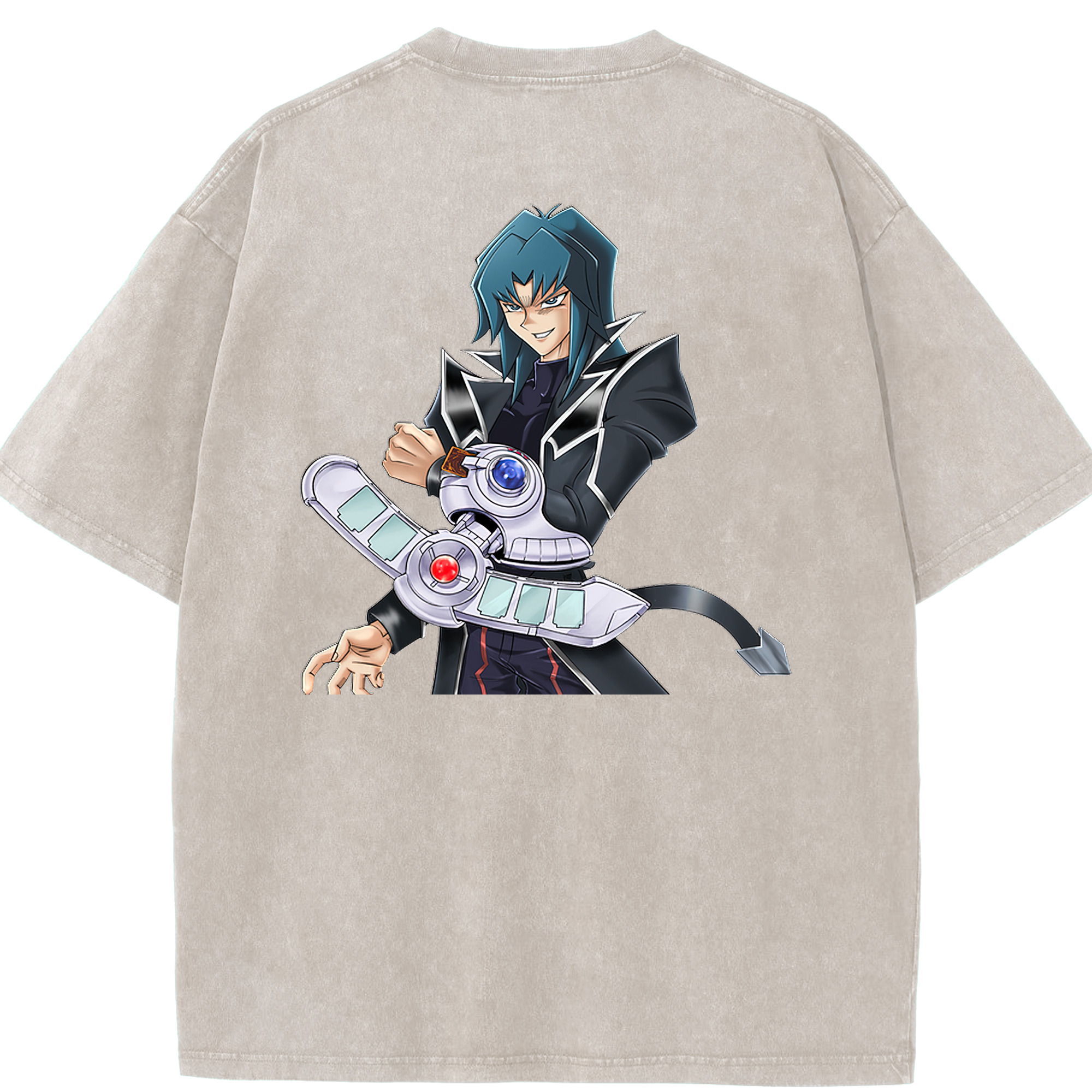 （画像用） 遊☆戯☆王 Yu-Gi-Oh! 綿100% ヴィンテージ風 半袖Tシャツ（背面プリント）