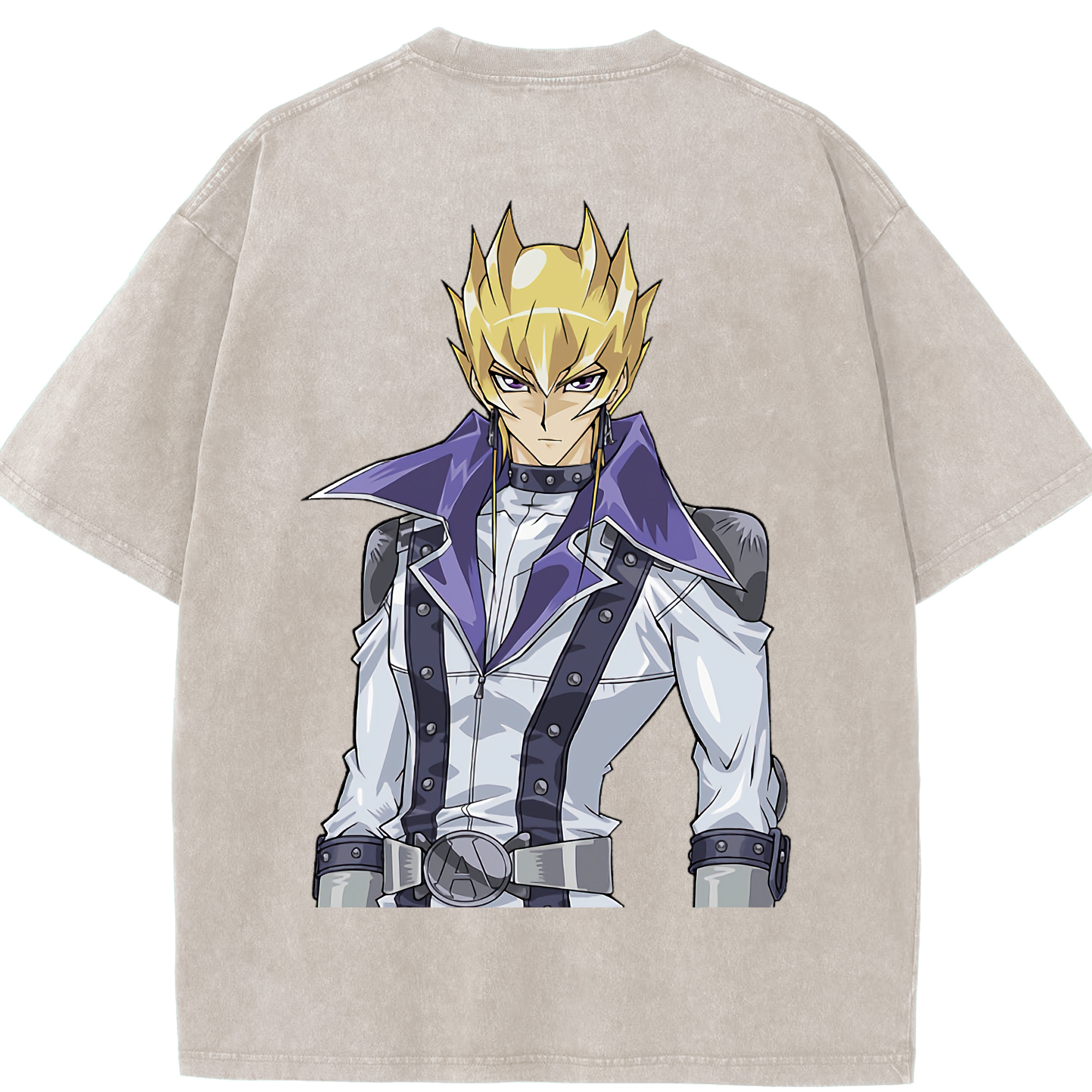 （画像用） 遊☆戯☆王 Yu-Gi-Oh! 綿100% ヴィンテージ風 半袖Tシャツ（背面プリント）