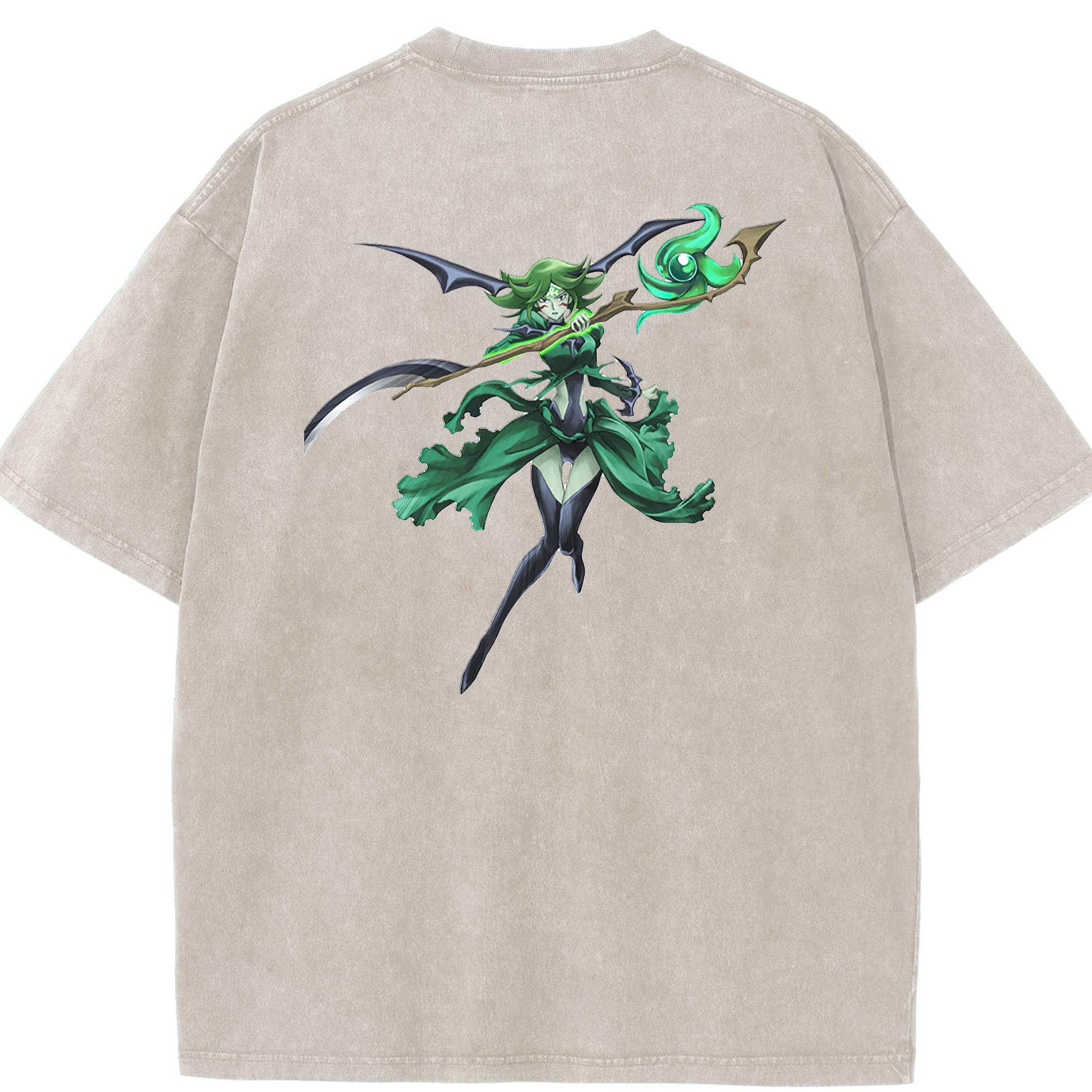 （画像用） 遊☆戯☆王 Yu-Gi-Oh! 綿100% ヴィンテージ風 半袖Tシャツ（背面プリント）