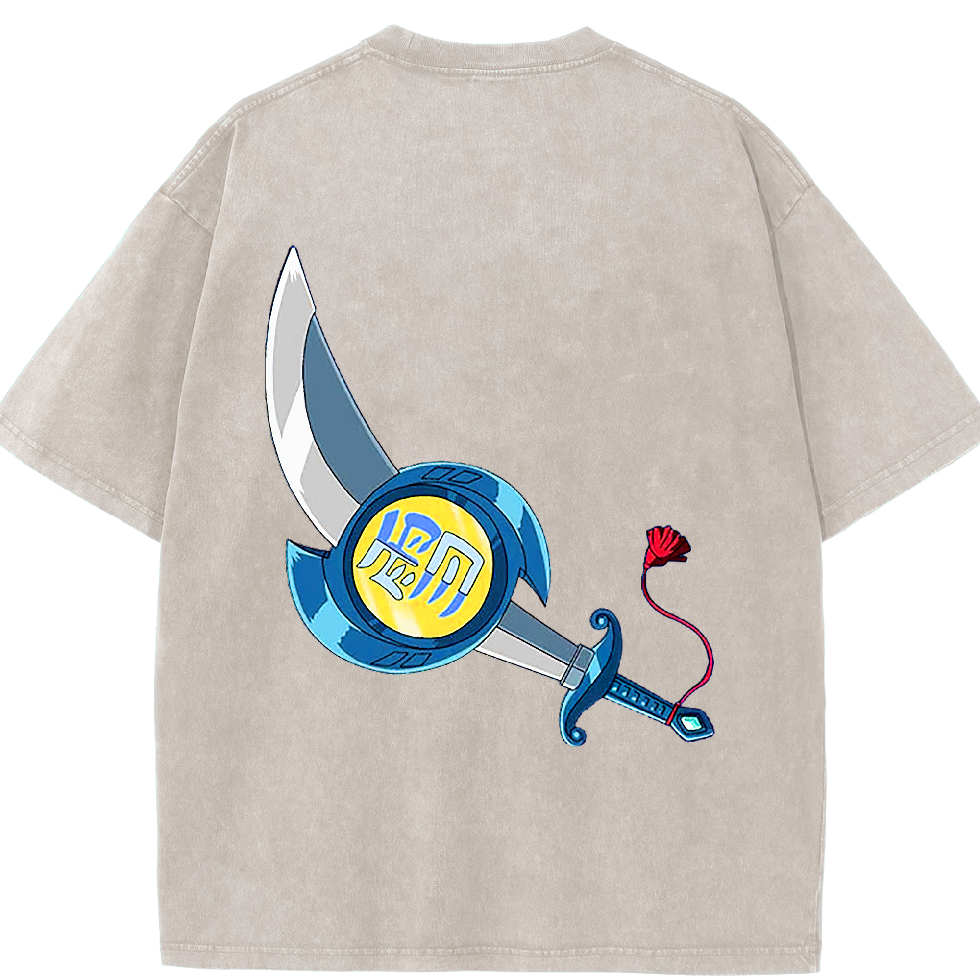 （画像用） 遊☆戯☆王 Yu-Gi-Oh! 綿100% ヴィンテージ風 半袖Tシャツ（背面プリント）