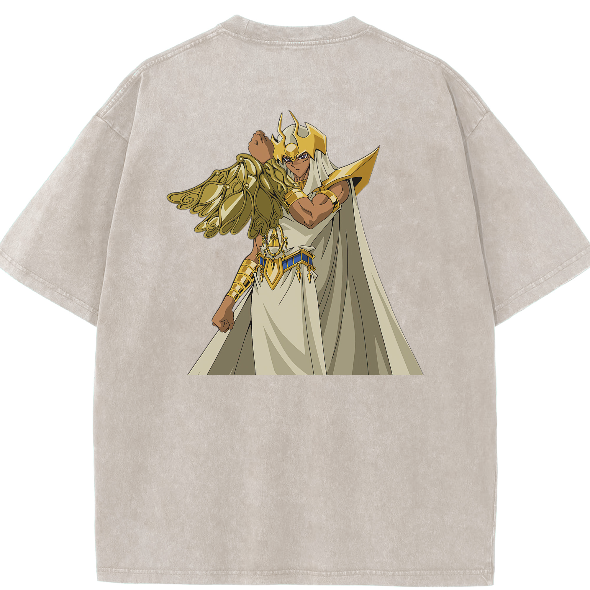 （画像用） 遊☆戯☆王 Yu-Gi-Oh! 綿100% ヴィンテージ風 半袖Tシャツ（背面プリント）