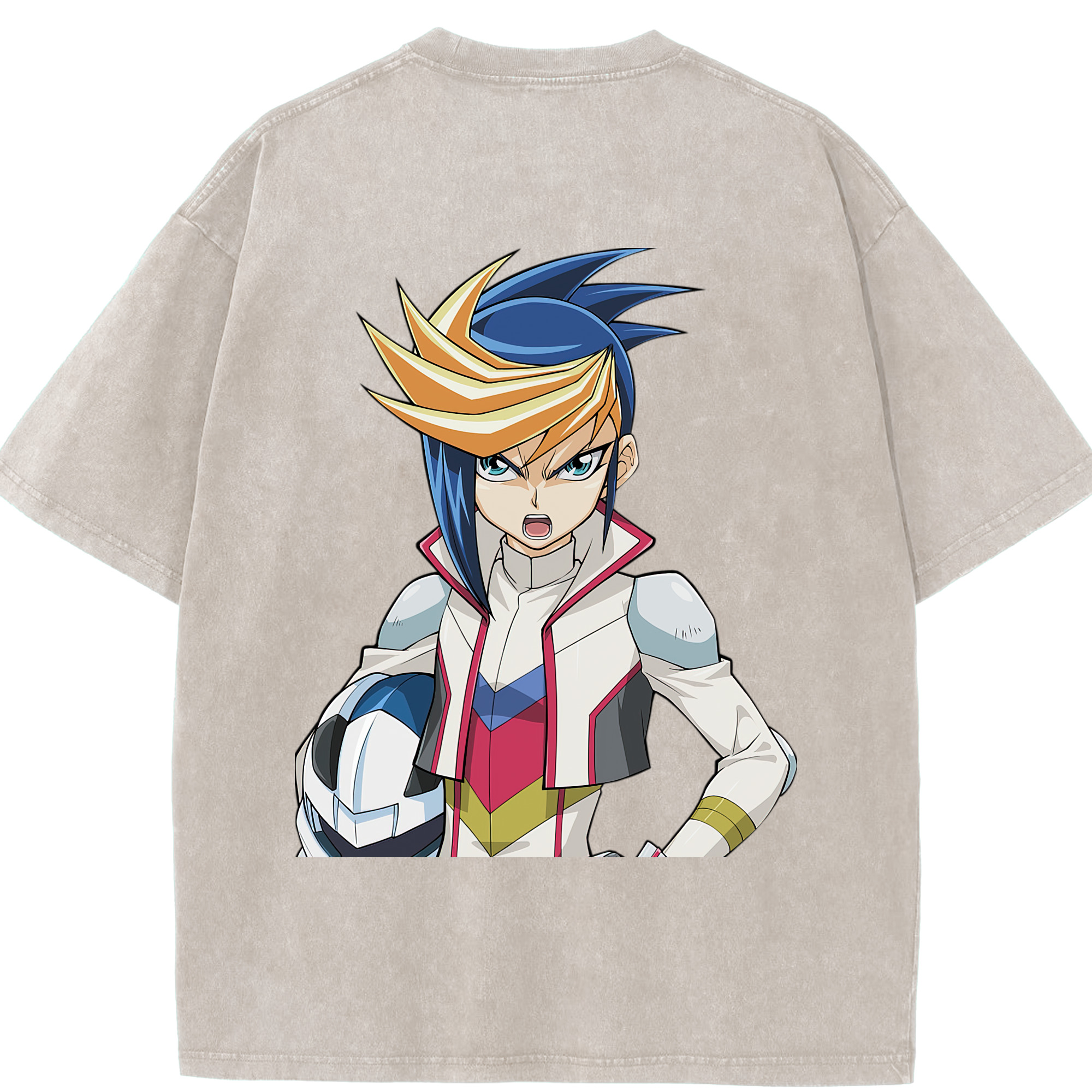 （画像用） 遊☆戯☆王 Yu-Gi-Oh! 綿100% ヴィンテージ風 半袖Tシャツ（背面プリント）