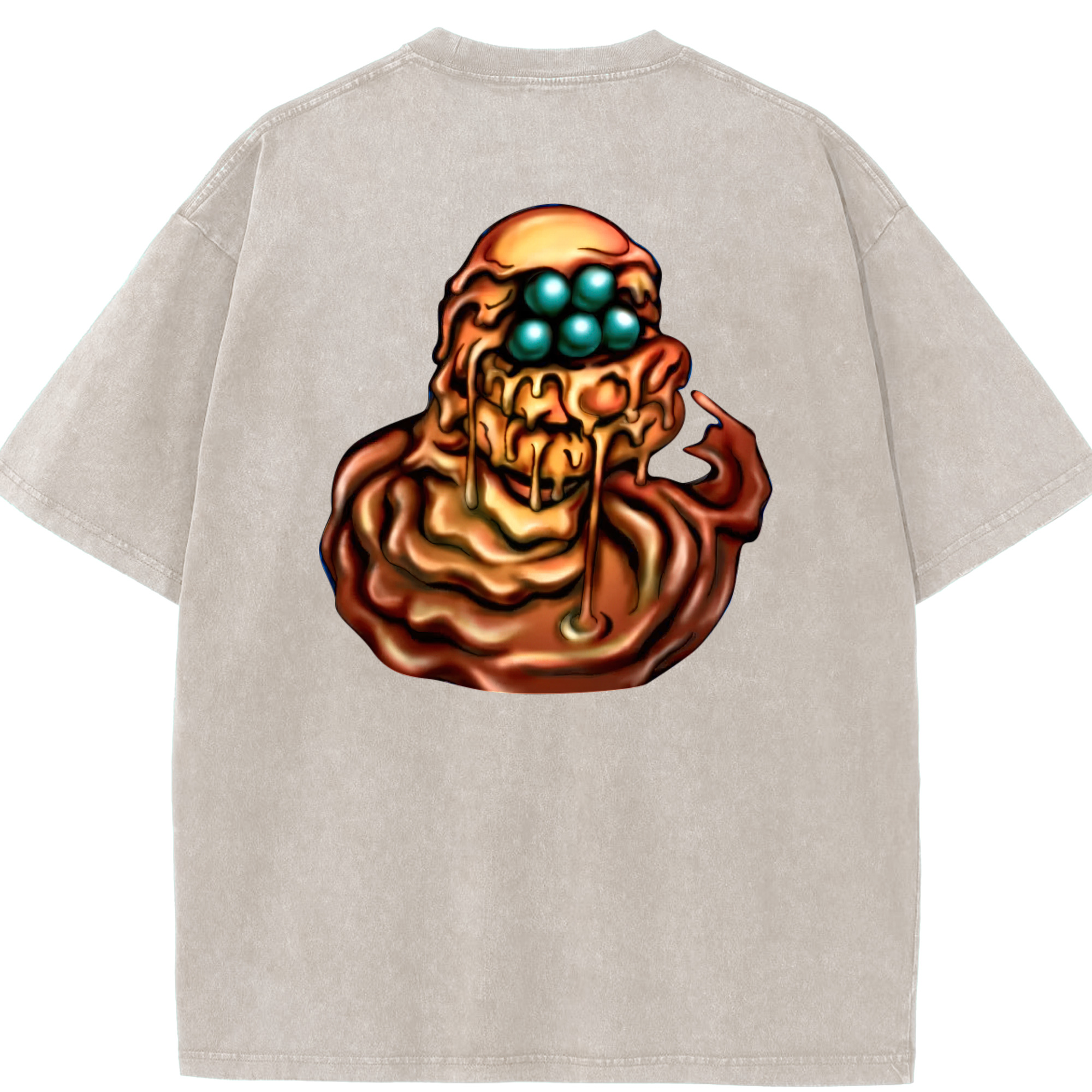 （画像用） 遊☆戯☆王 Yu-Gi-Oh! 綿100% ヴィンテージ風 半袖Tシャツ（背面プリント）
