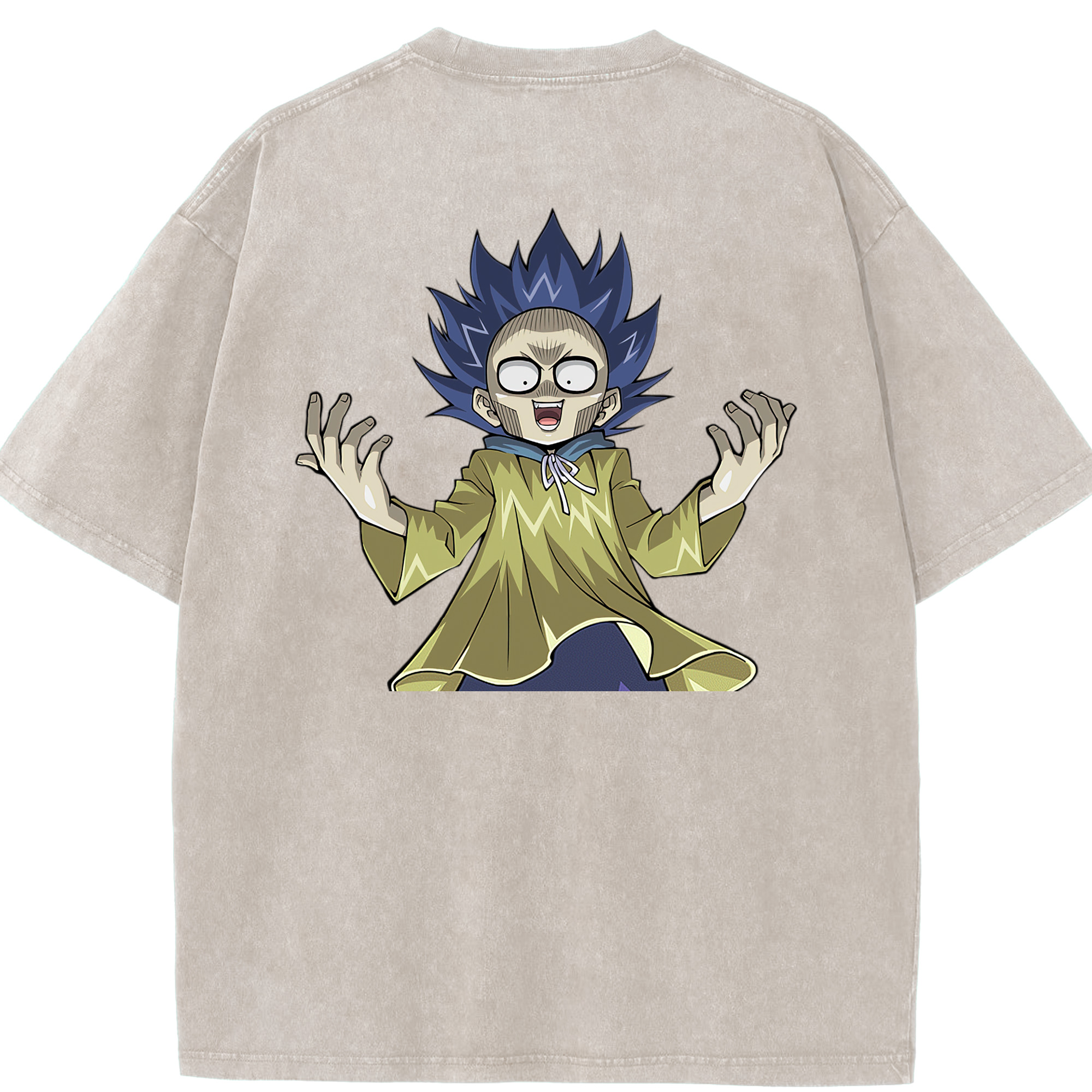 （画像用） 遊☆戯☆王 Yu-Gi-Oh! 綿100% ヴィンテージ風 半袖Tシャツ（背面プリント）