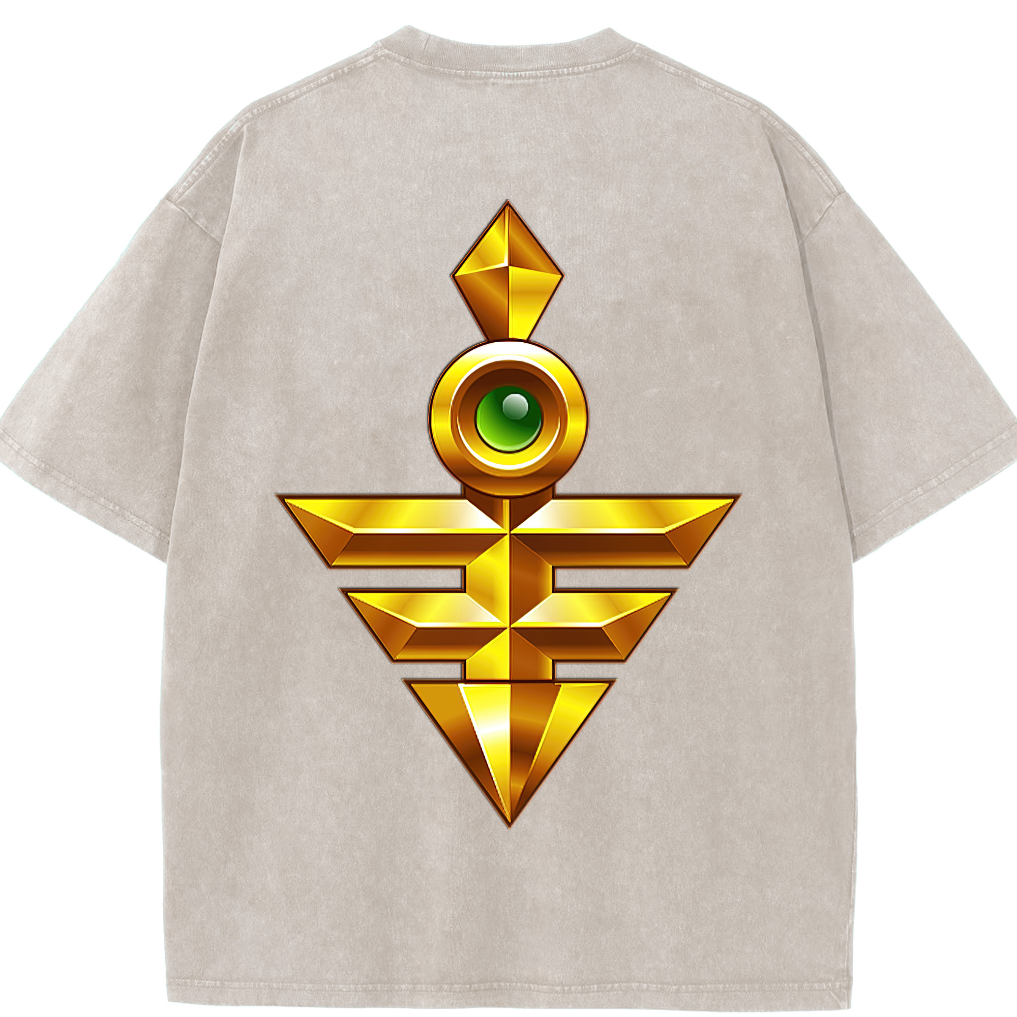 （画像用） 遊☆戯☆王 Yu-Gi-Oh! 綿100% ヴィンテージ風 半袖Tシャツ（背面プリント）