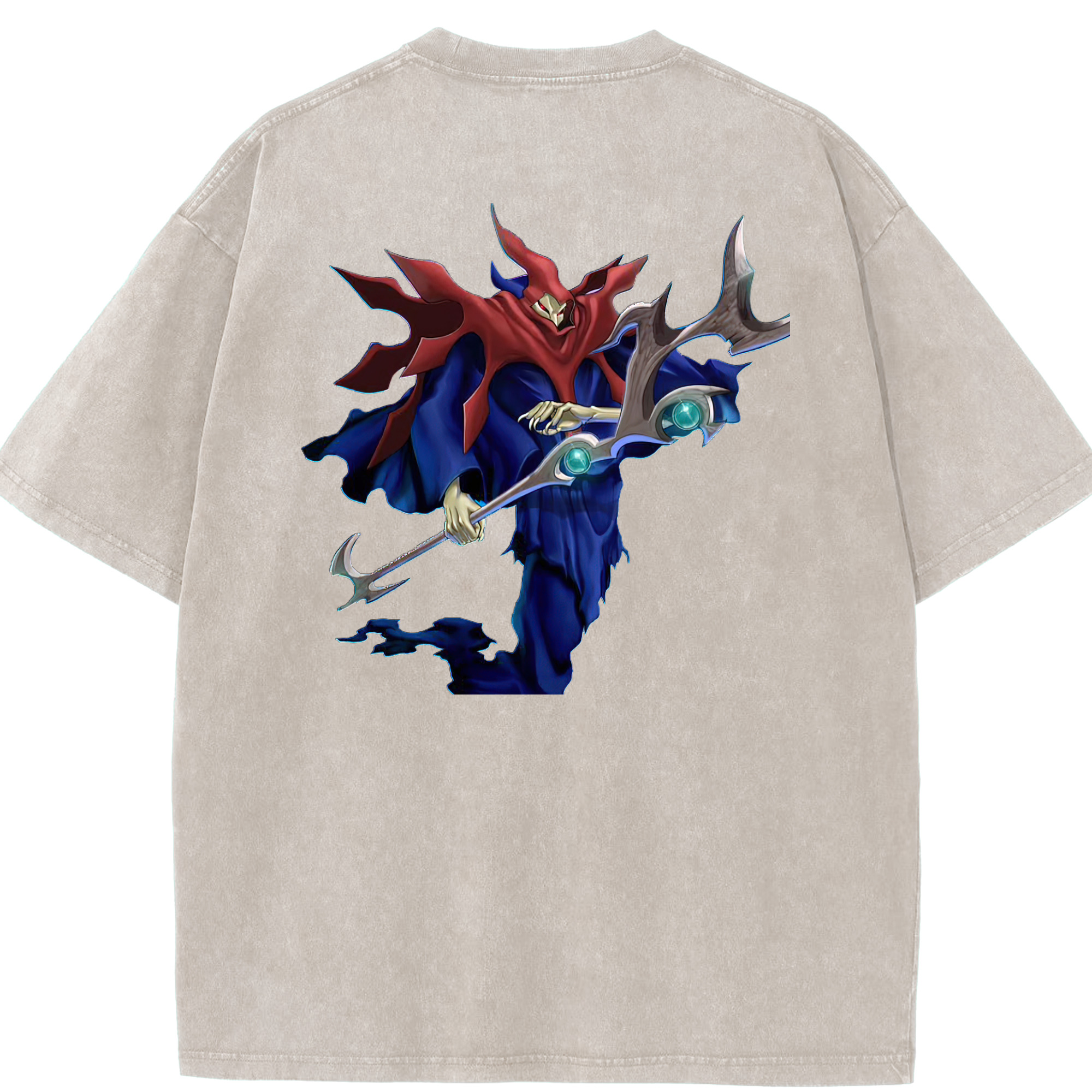 （画像用） 遊☆戯☆王 Yu-Gi-Oh! 綿100% ヴィンテージ風 半袖Tシャツ（背面プリント）