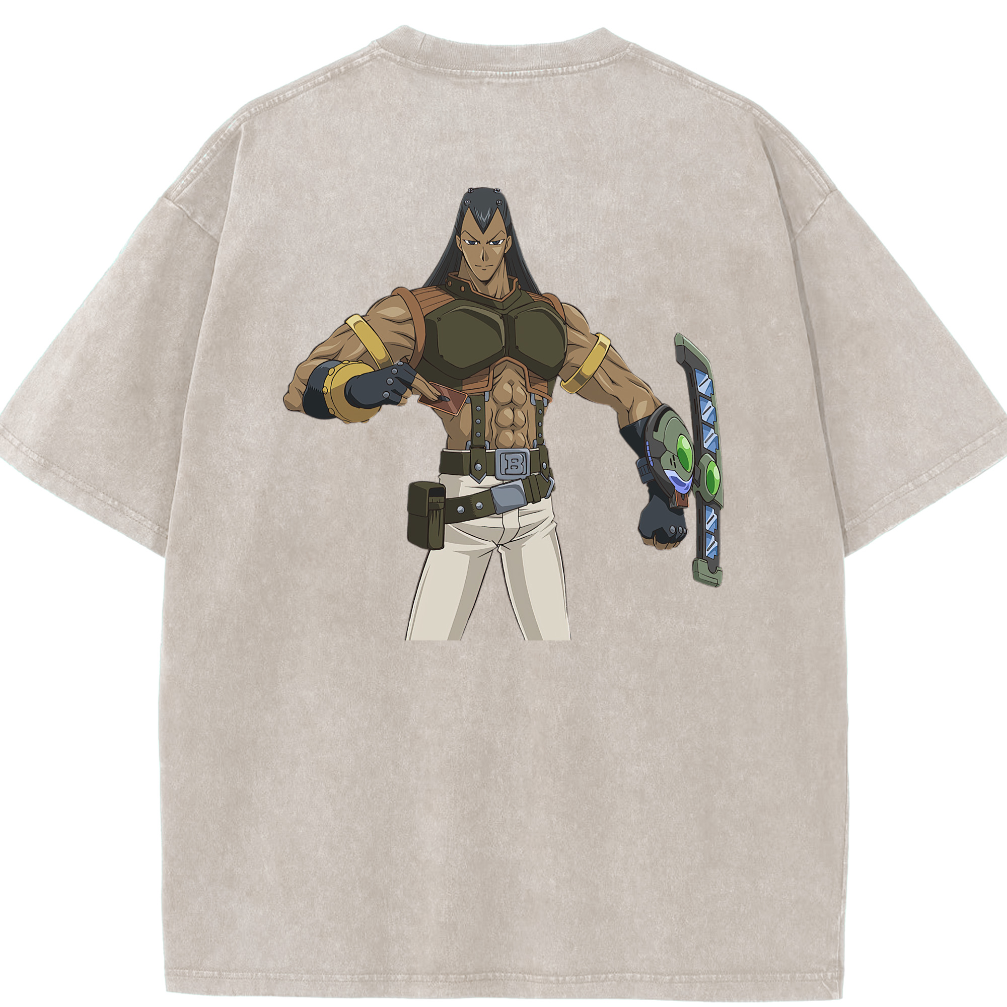 （画像用） 遊☆戯☆王 Yu-Gi-Oh! 綿100% ヴィンテージ風 半袖Tシャツ（背面プリント）