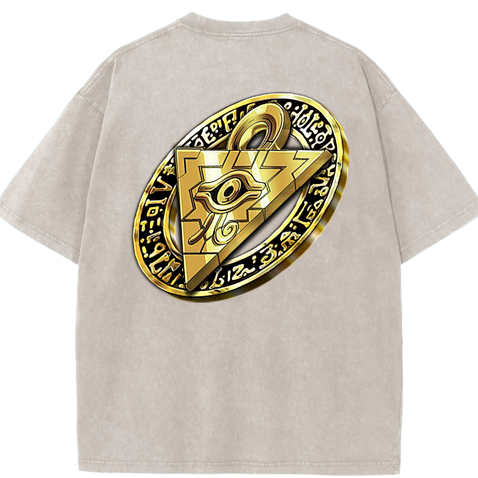 （画像用） 遊☆戯☆王 Yu-Gi-Oh! 綿100% ヴィンテージ風 半袖Tシャツ（背面プリント）
