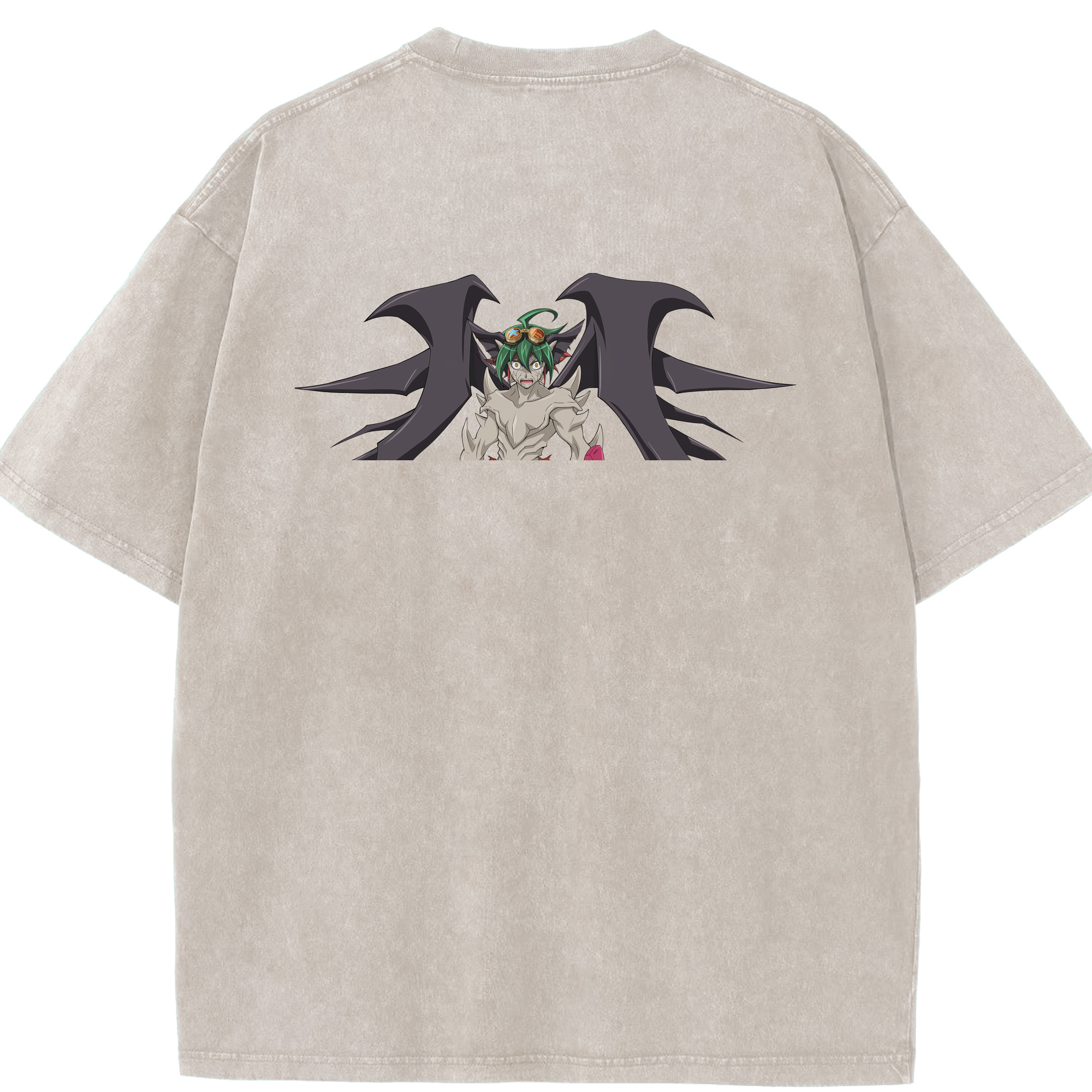 （画像用） 遊☆戯☆王 Yu-Gi-Oh! 綿100% ヴィンテージ風 半袖Tシャツ（背面プリント）