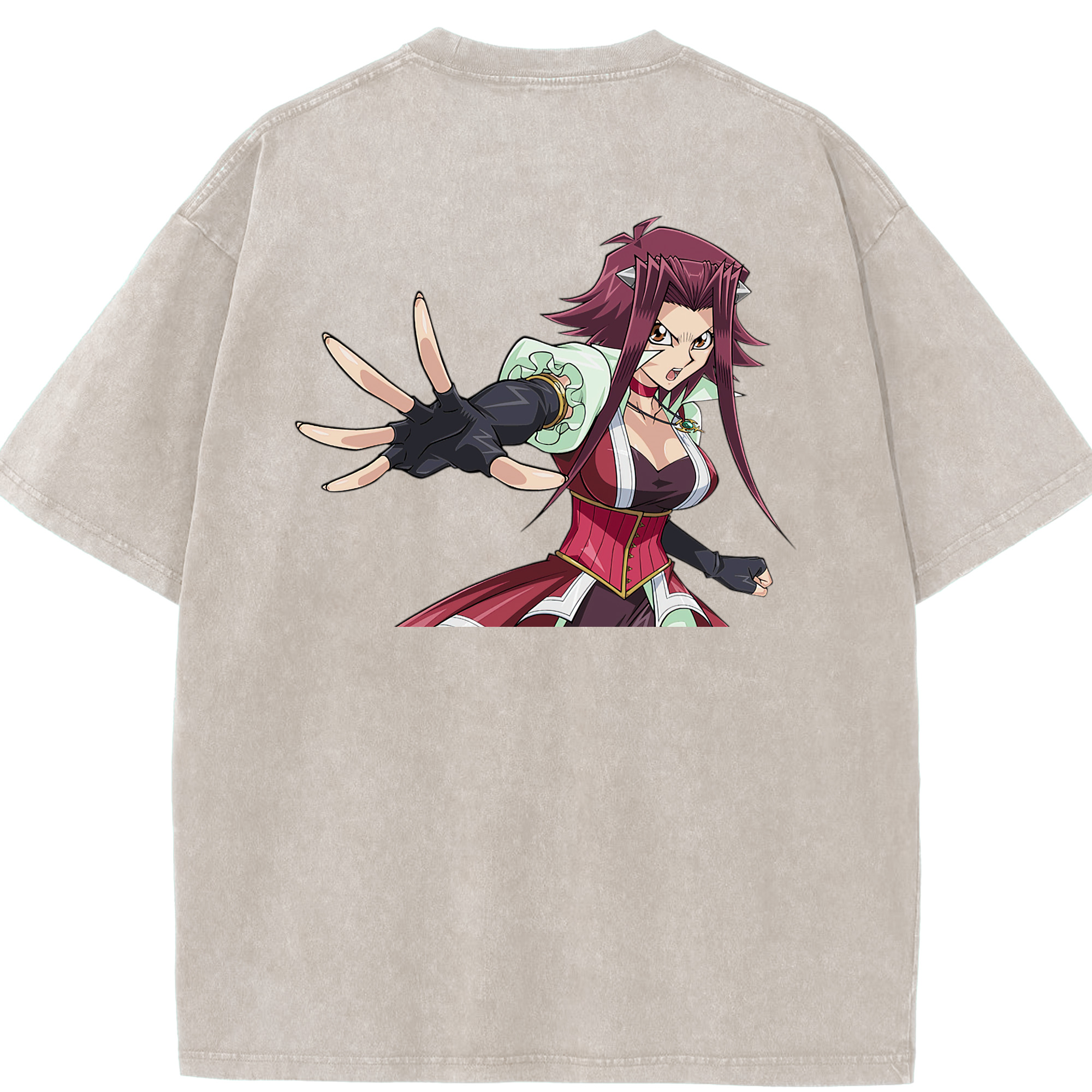 （画像用） 遊☆戯☆王 Yu-Gi-Oh! 綿100% ヴィンテージ風 半袖Tシャツ（背面プリント）