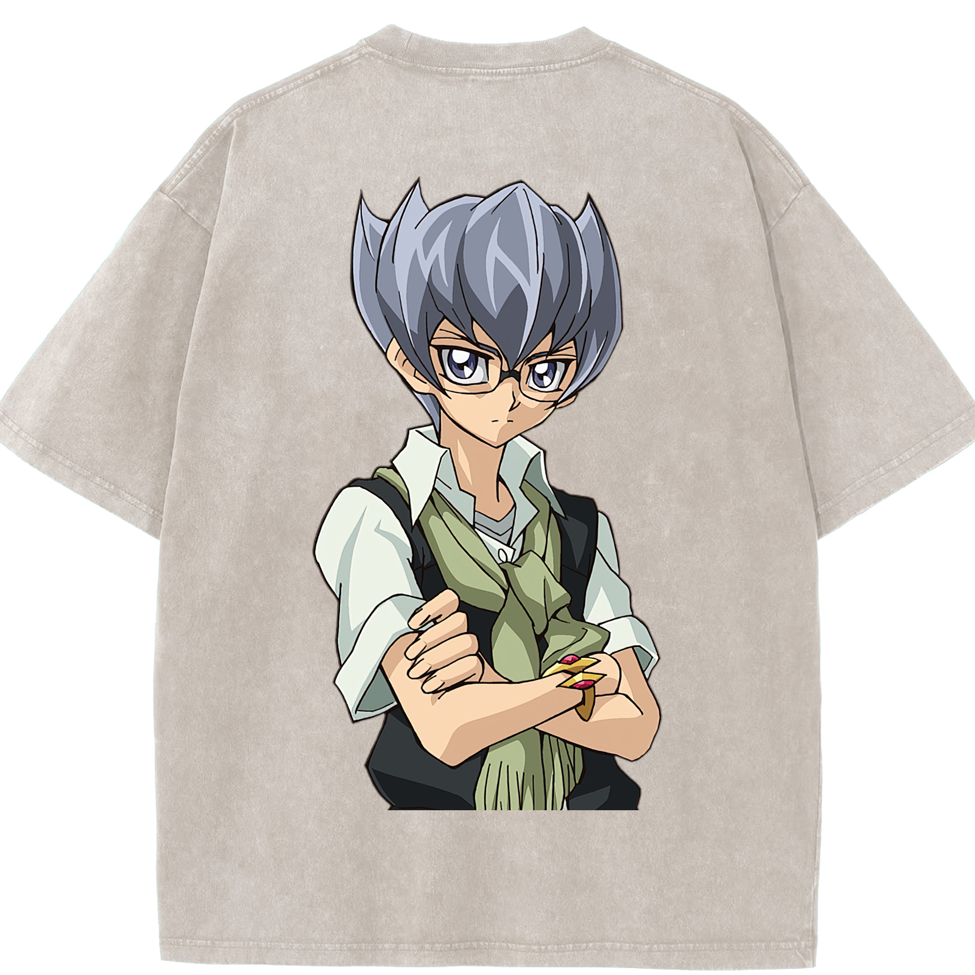 （画像用） 遊☆戯☆王 Yu-Gi-Oh! 綿100% ヴィンテージ風 半袖Tシャツ（背面プリント）