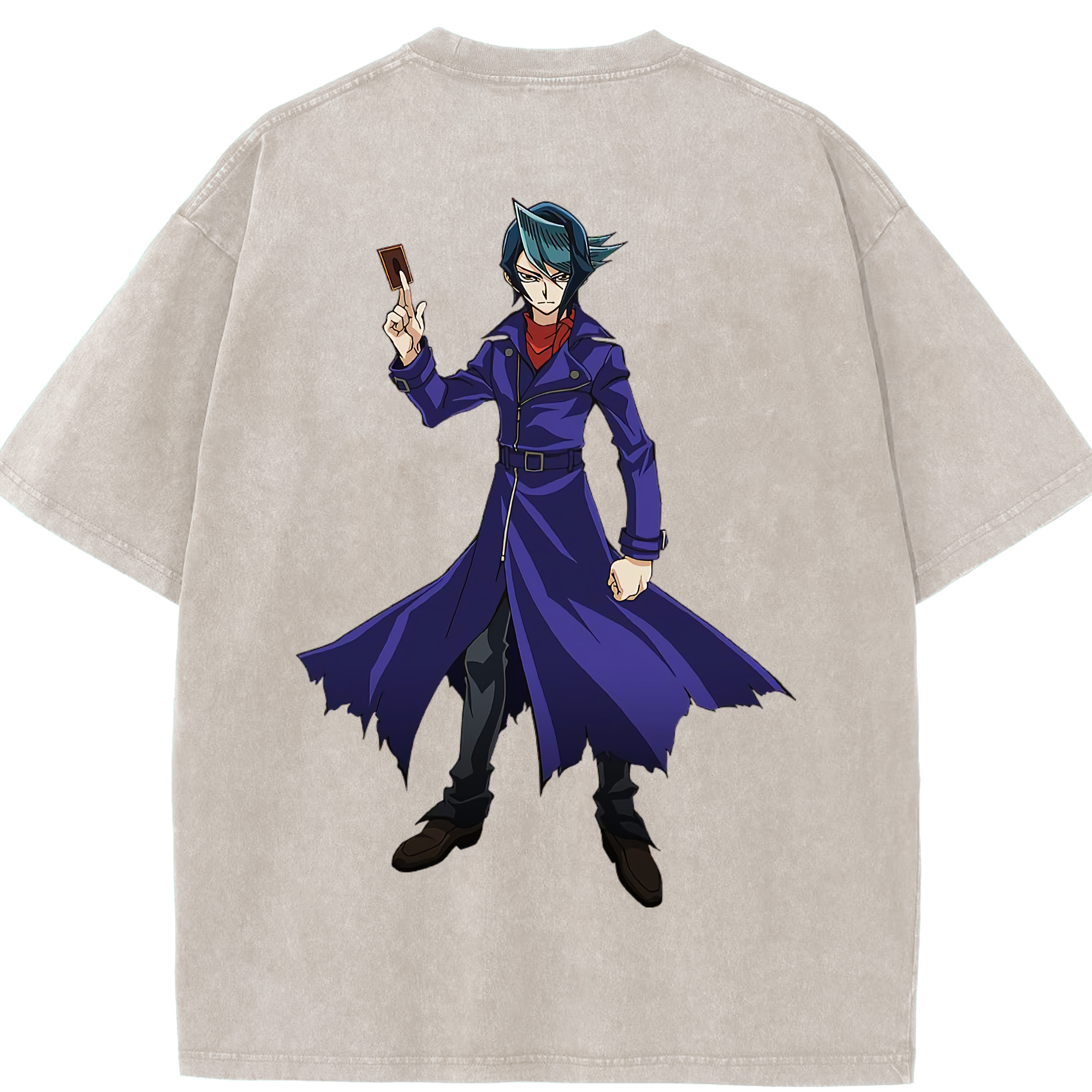 （画像用） 遊☆戯☆王 Yu-Gi-Oh! 綿100% ヴィンテージ風 半袖Tシャツ（背面プリント）