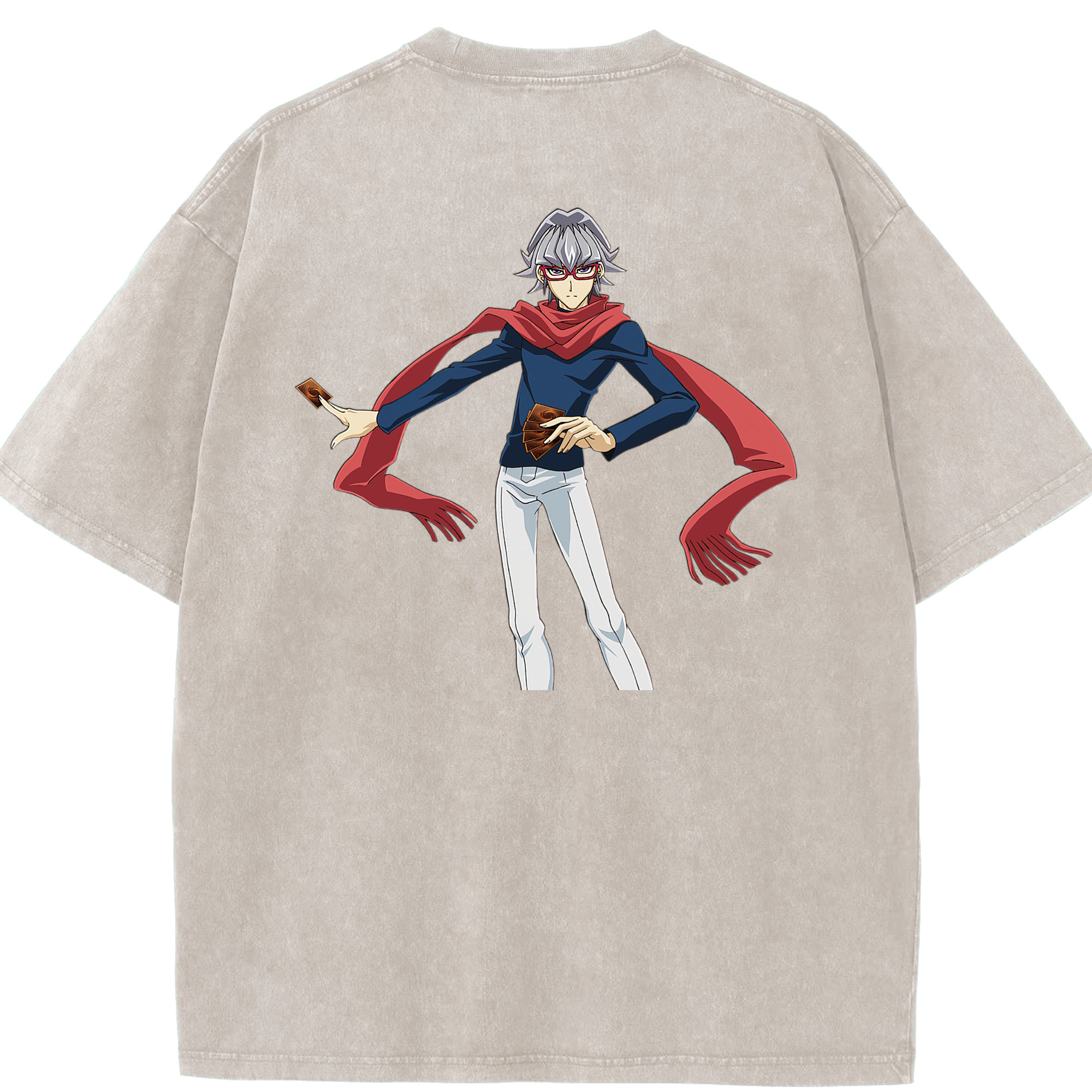 （画像用） 遊☆戯☆王 Yu-Gi-Oh! 綿100% ヴィンテージ風 半袖Tシャツ（背面プリント）