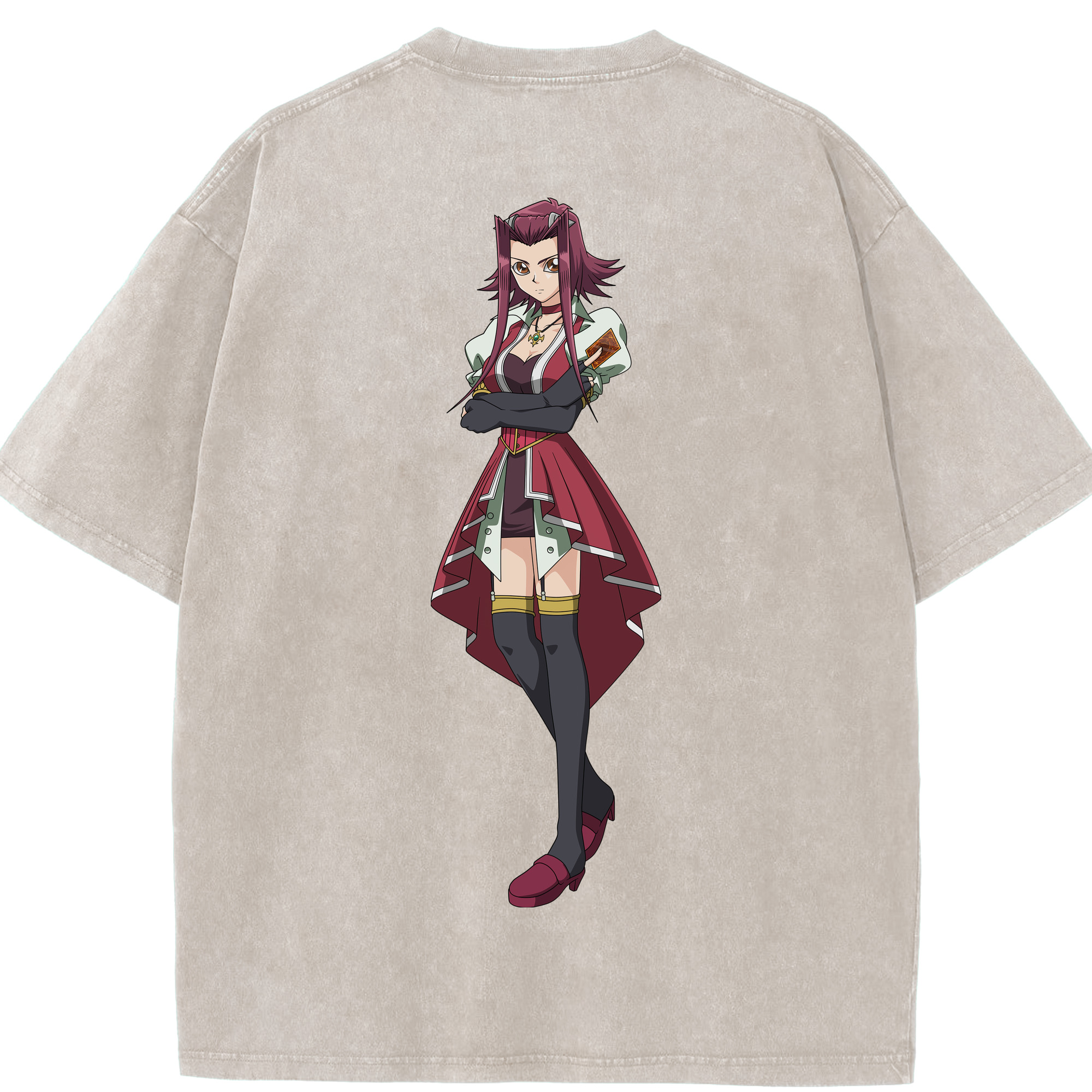 （画像用） 遊☆戯☆王 Yu-Gi-Oh! 綿100% ヴィンテージ風 半袖Tシャツ（背面プリント）
