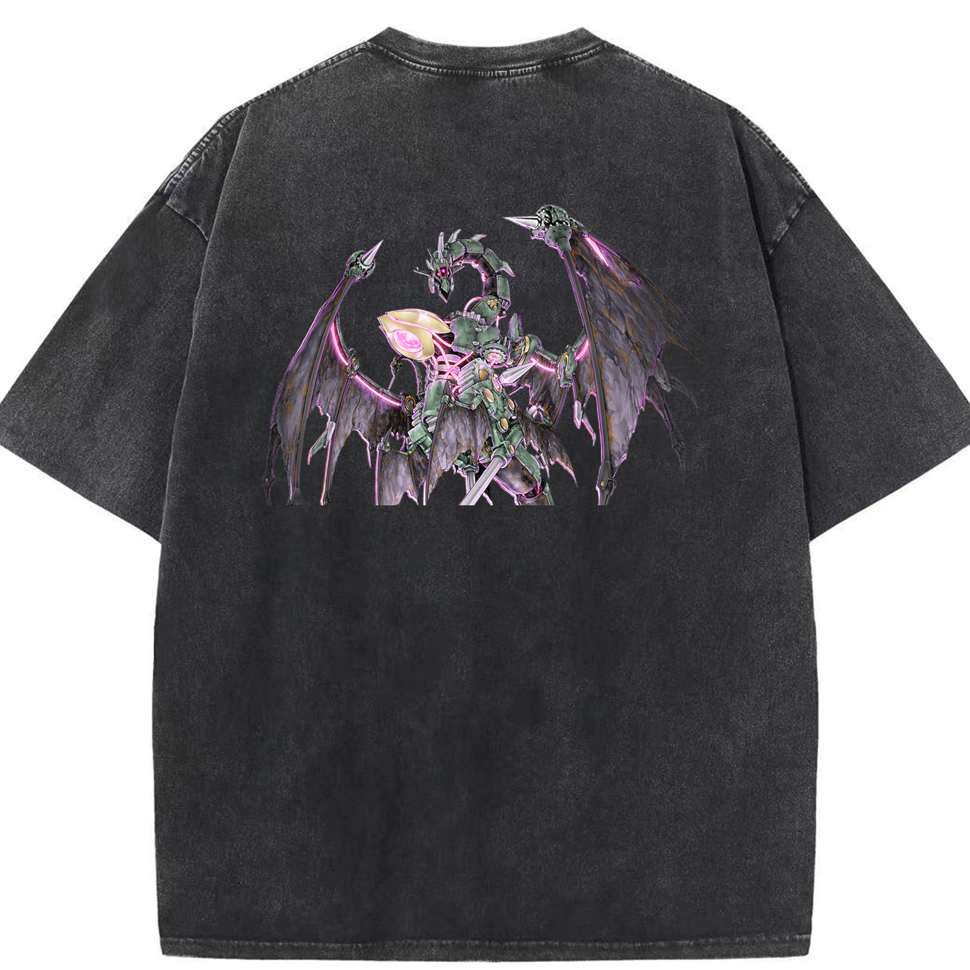 （画像用） 遊☆戯☆王 Yu-Gi-Oh! 綿100% ヴィンテージ風 半袖Tシャツ（背面プリント）