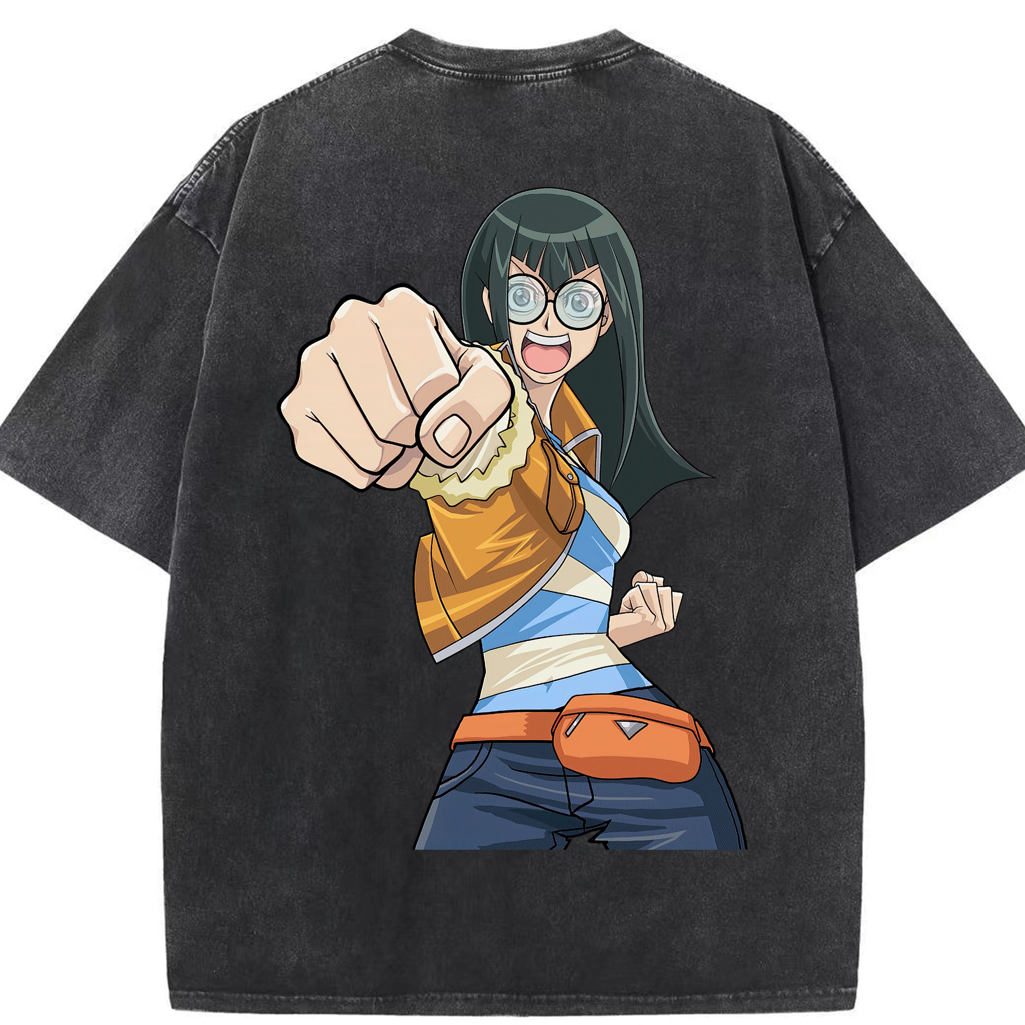 （画像用） 遊☆戯☆王 Yu-Gi-Oh! 綿100% ヴィンテージ風 半袖Tシャツ（背面プリント）