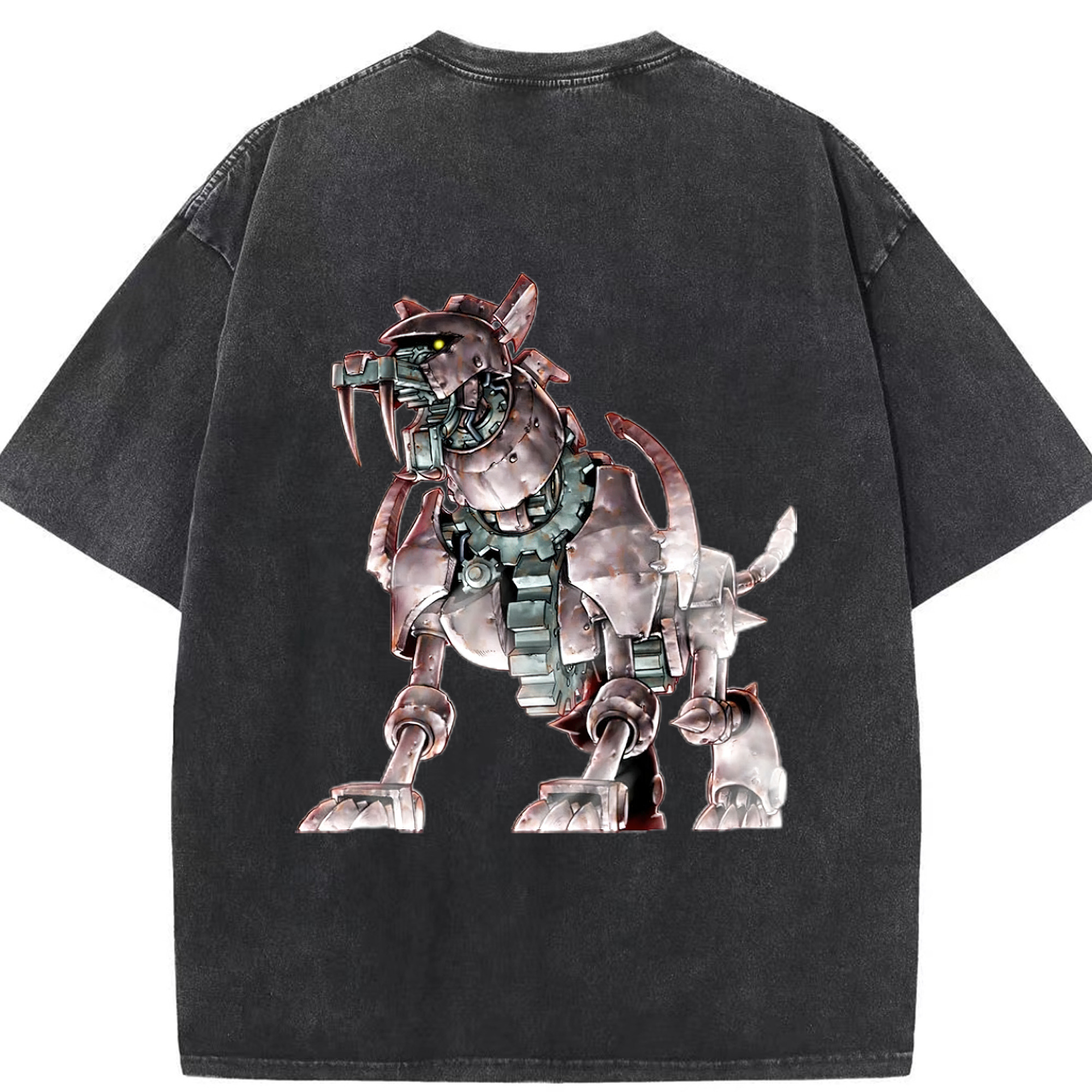 （画像用） 遊☆戯☆王 Yu-Gi-Oh! 綿100% ヴィンテージ風 半袖Tシャツ（背面プリント）