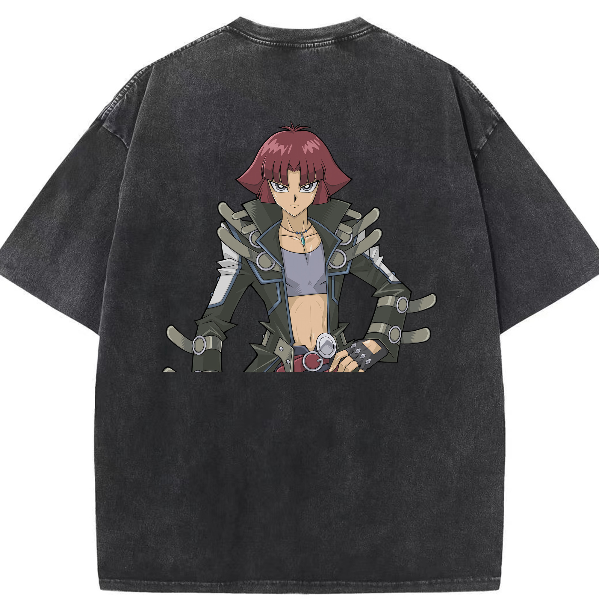 （画像用） 遊☆戯☆王 Yu-Gi-Oh! 綿100% ヴィンテージ風 半袖Tシャツ（背面プリント）