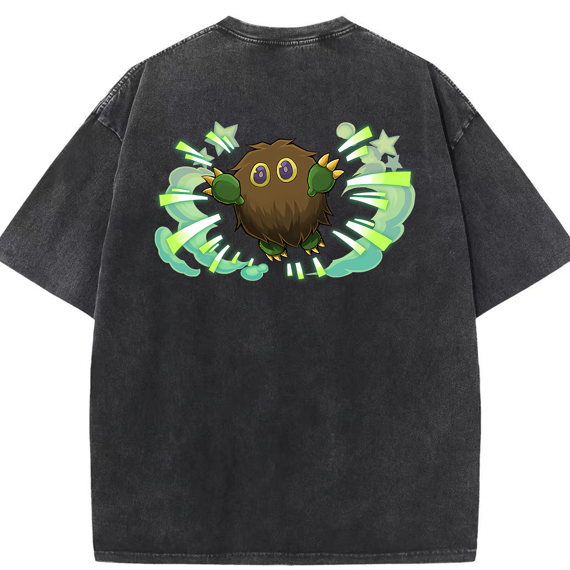 （画像用） 遊☆戯☆王 Yu-Gi-Oh! 綿100% ヴィンテージ風 半袖Tシャツ（背面プリント）