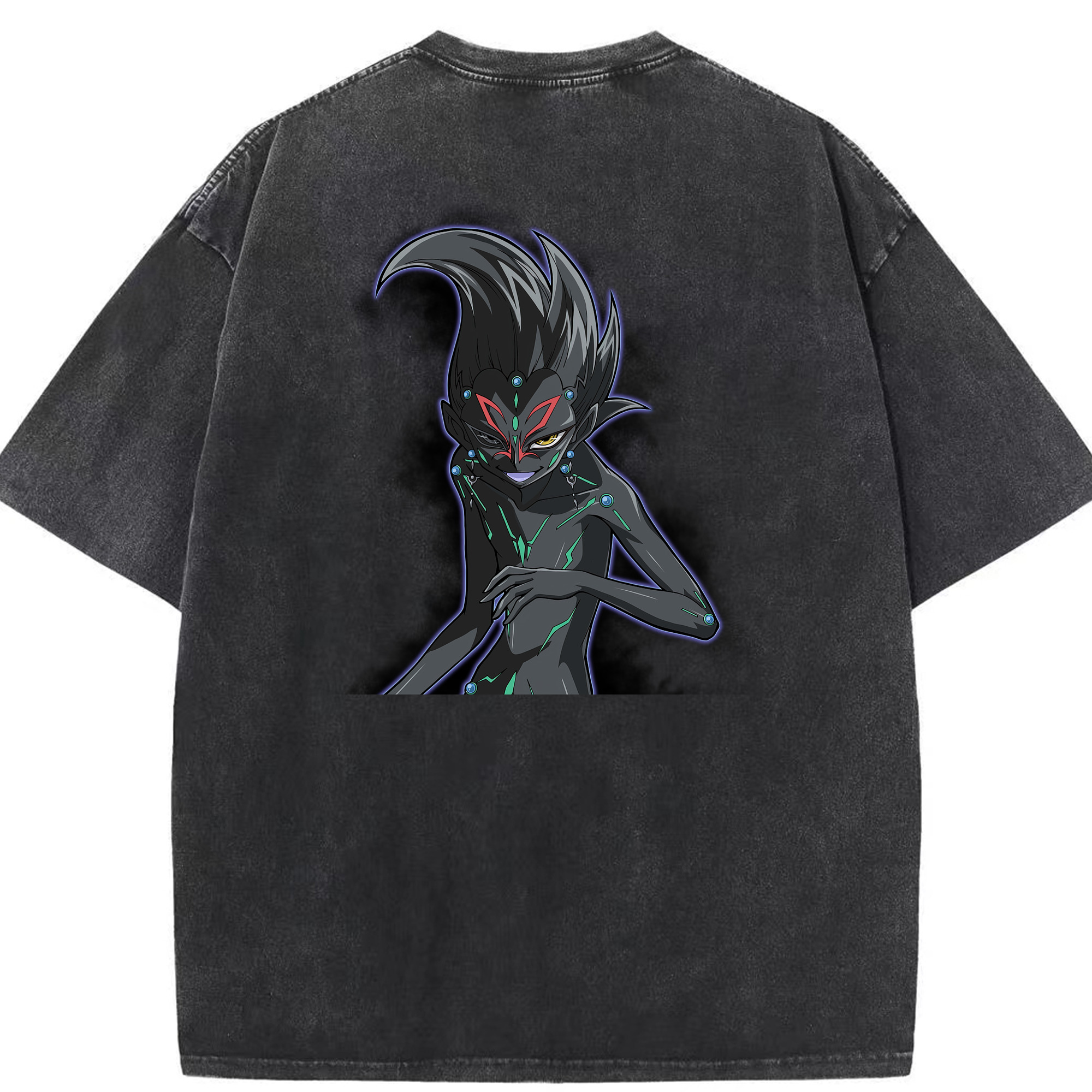 （画像用） 遊☆戯☆王 Yu-Gi-Oh! 綿100% ヴィンテージ風 半袖Tシャツ（背面プリント）