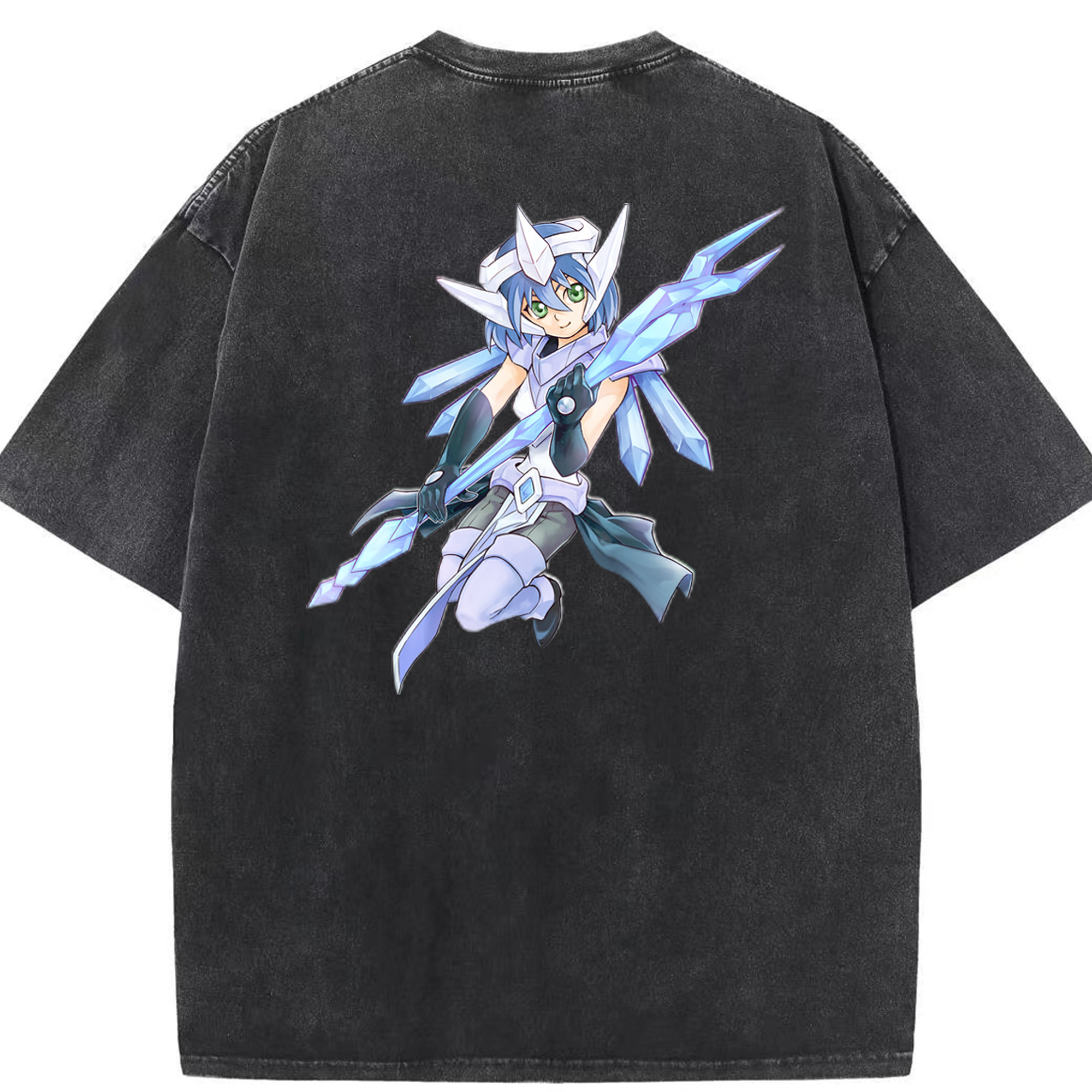 （画像用） 遊☆戯☆王 Yu-Gi-Oh! 綿100% ヴィンテージ風 半袖Tシャツ（背面プリント）