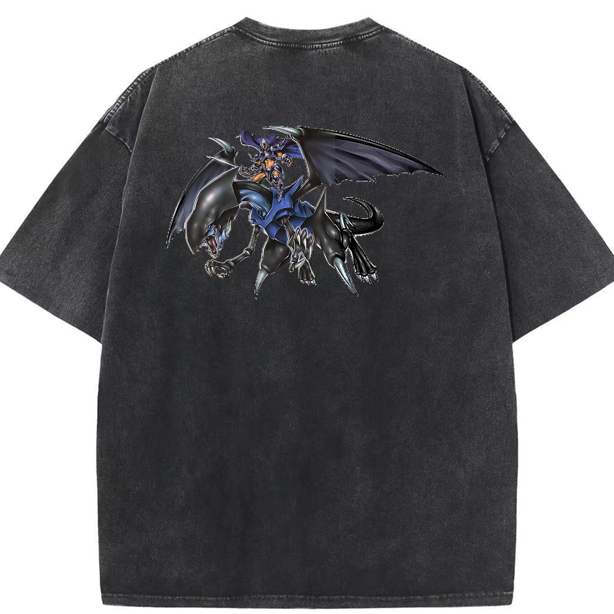 （画像用） 遊☆戯☆王 Yu-Gi-Oh! 綿100% ヴィンテージ風 半袖Tシャツ（背面プリント）