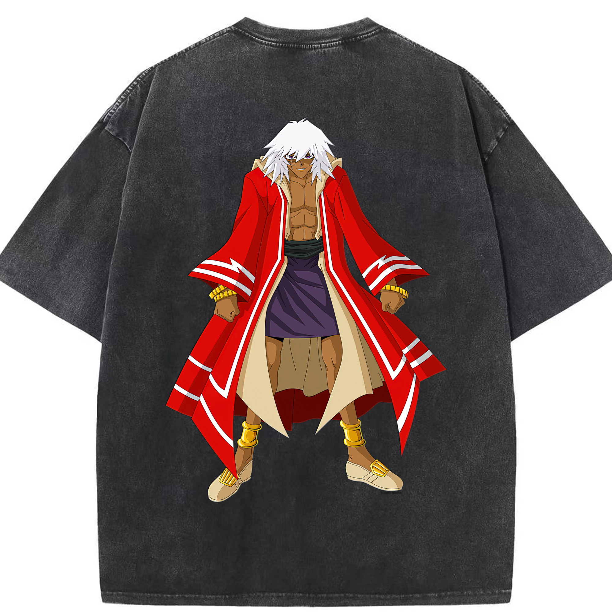 （画像用） 遊☆戯☆王 Yu-Gi-Oh! 綿100% ヴィンテージ風 半袖Tシャツ（背面プリント）