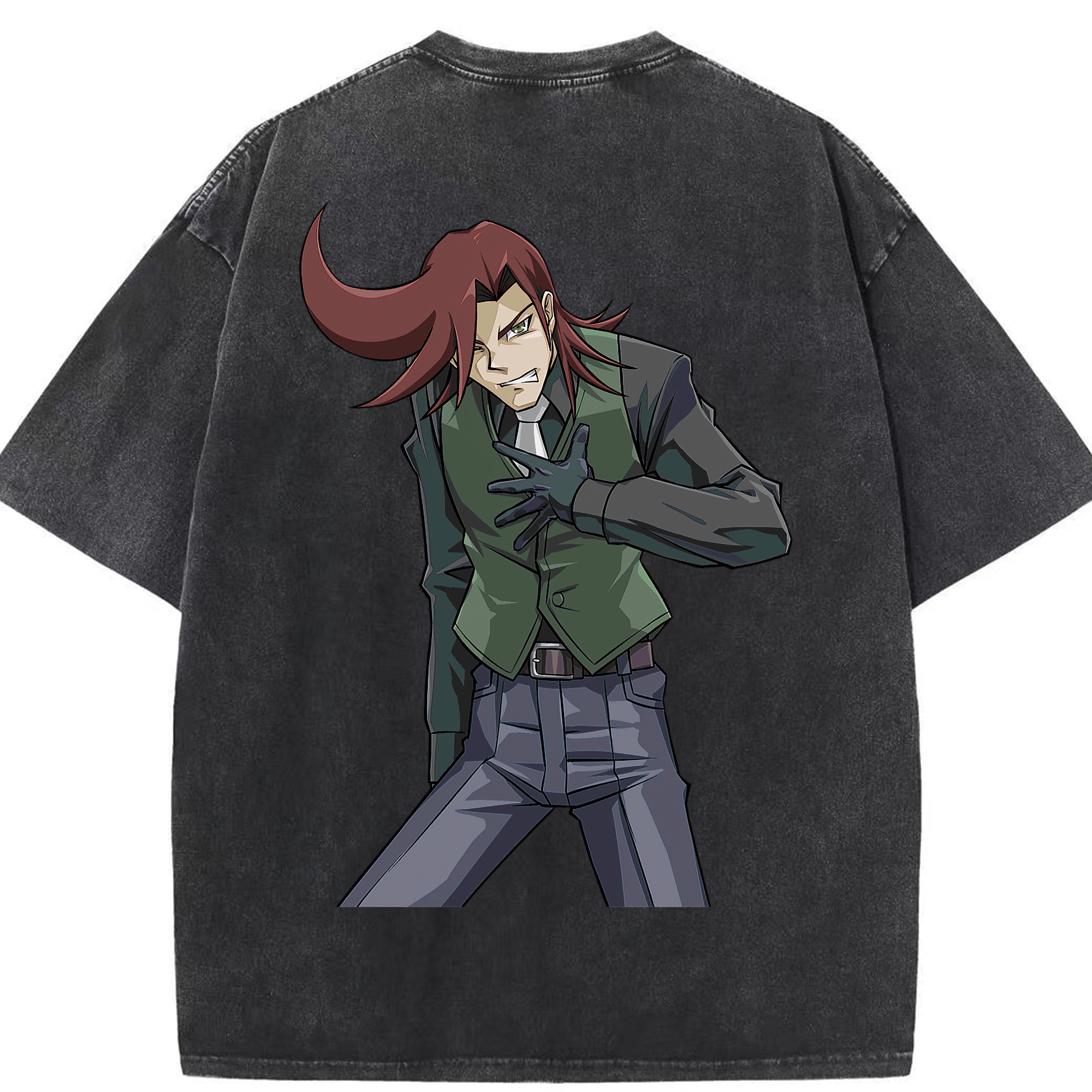 （画像用） 遊☆戯☆王 Yu-Gi-Oh! 綿100% ヴィンテージ風 半袖Tシャツ（背面プリント）