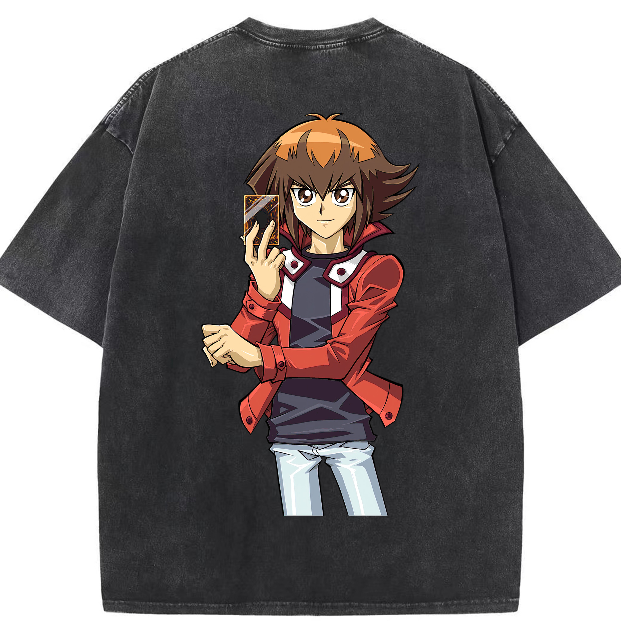 （画像用） 遊☆戯☆王 Yu-Gi-Oh! 綿100% ヴィンテージ風 半袖Tシャツ（背面プリント）