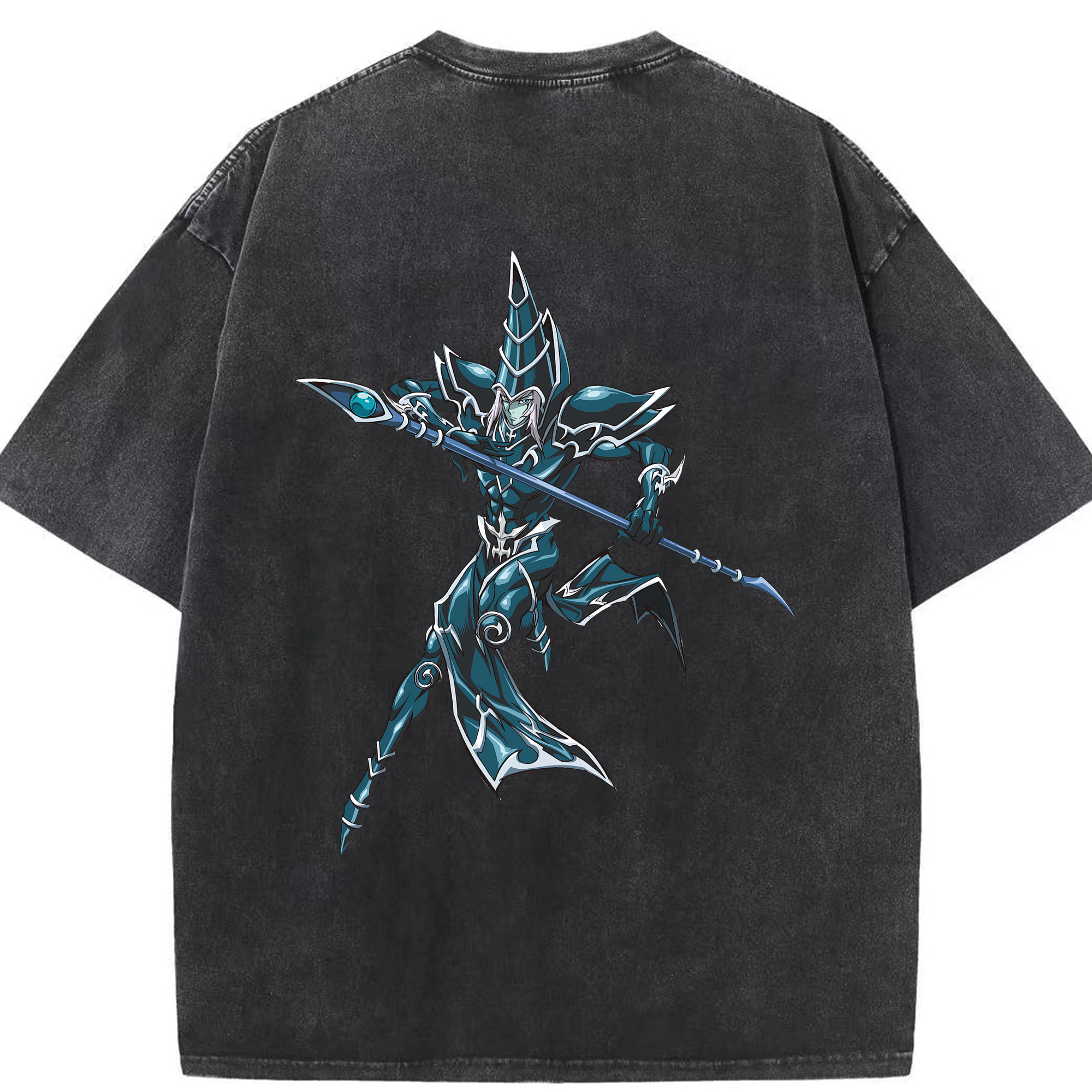 （画像用） 遊☆戯☆王 Yu-Gi-Oh! 綿100% ヴィンテージ風 半袖Tシャツ（背面プリント）