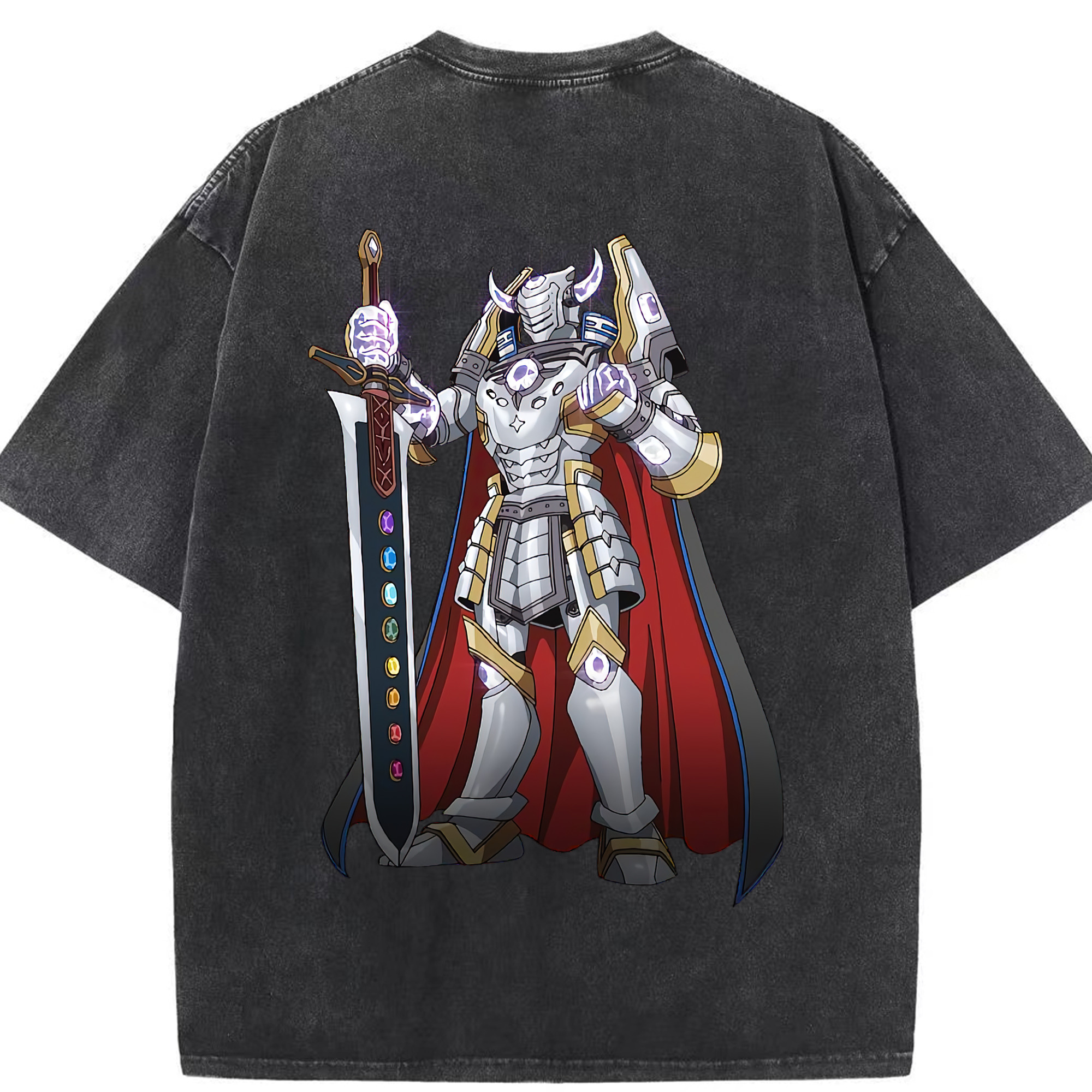 （画像用） 遊☆戯☆王 Yu-Gi-Oh! 綿100% ヴィンテージ風 半袖Tシャツ（背面プリント）