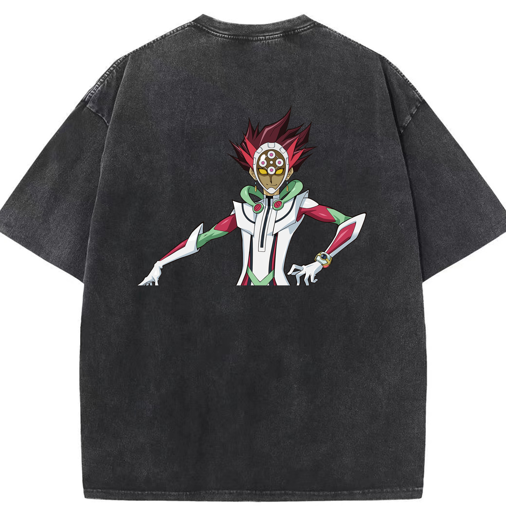 （画像用） 遊☆戯☆王 Yu-Gi-Oh! 綿100% ヴィンテージ風 半袖Tシャツ（背面プリント）