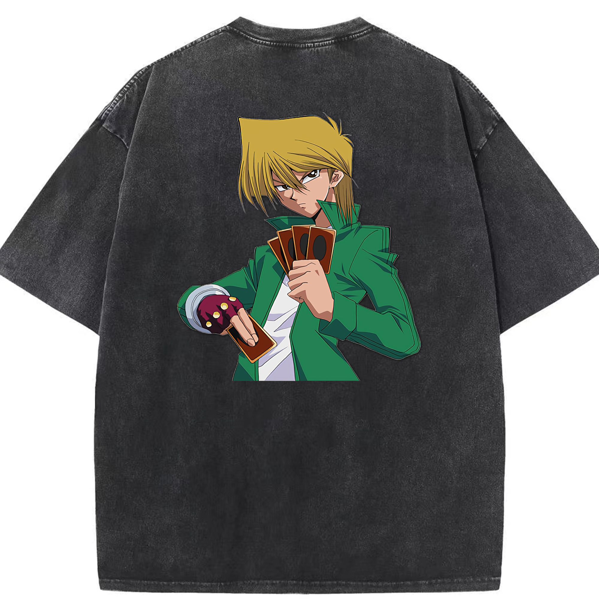 （画像用） 遊☆戯☆王 Yu-Gi-Oh! 綿100% ヴィンテージ風 半袖Tシャツ（背面プリント）