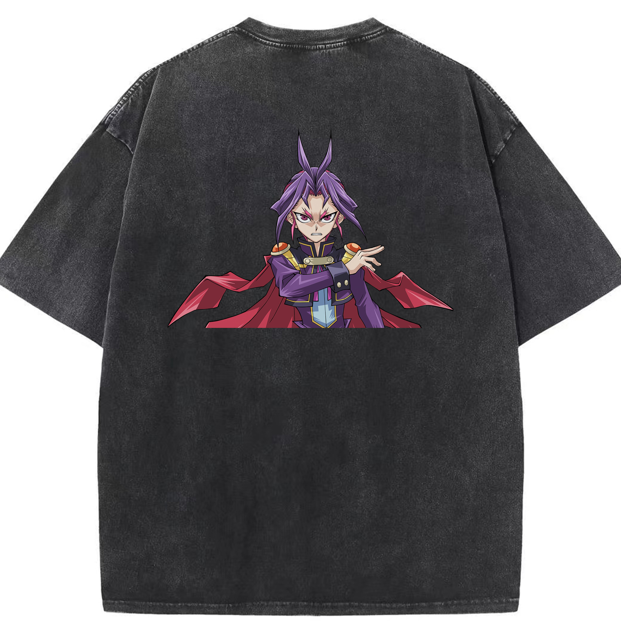 （画像用） 遊☆戯☆王 Yu-Gi-Oh! 綿100% ヴィンテージ風 半袖Tシャツ（背面プリント）