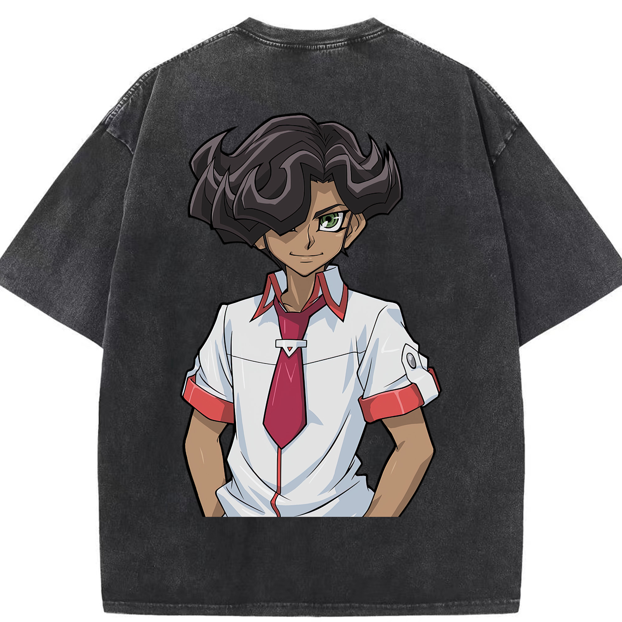 （画像用） 遊☆戯☆王 Yu-Gi-Oh! 綿100% ヴィンテージ風 半袖Tシャツ（背面プリント）
