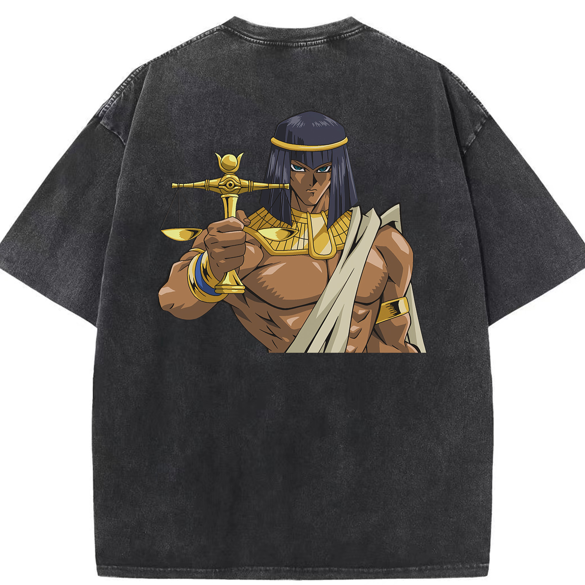 （画像用） 遊☆戯☆王 Yu-Gi-Oh! 綿100% ヴィンテージ風 半袖Tシャツ（背面プリント）