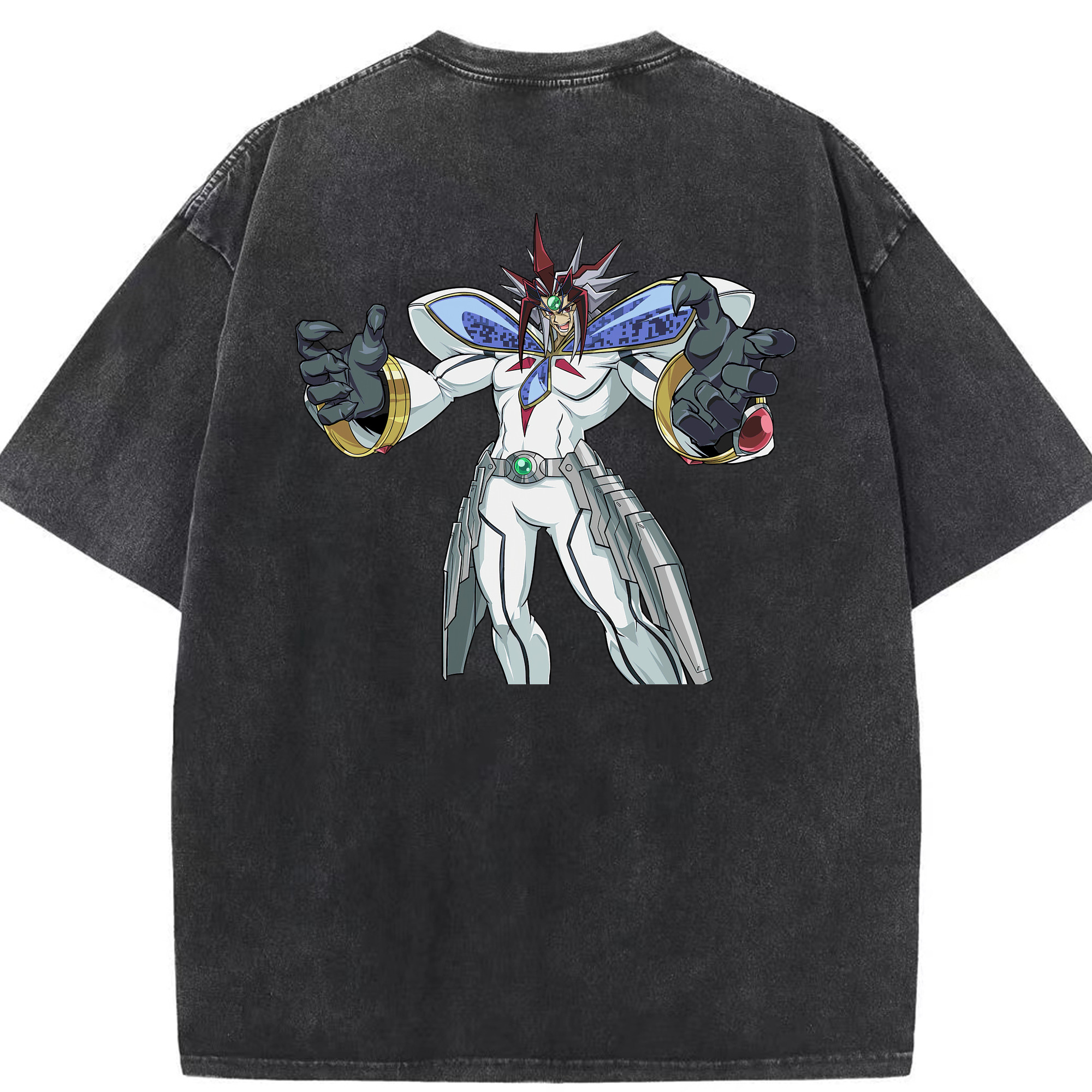 （画像用） 遊☆戯☆王 Yu-Gi-Oh! 綿100% ヴィンテージ風 半袖Tシャツ（背面プリント）