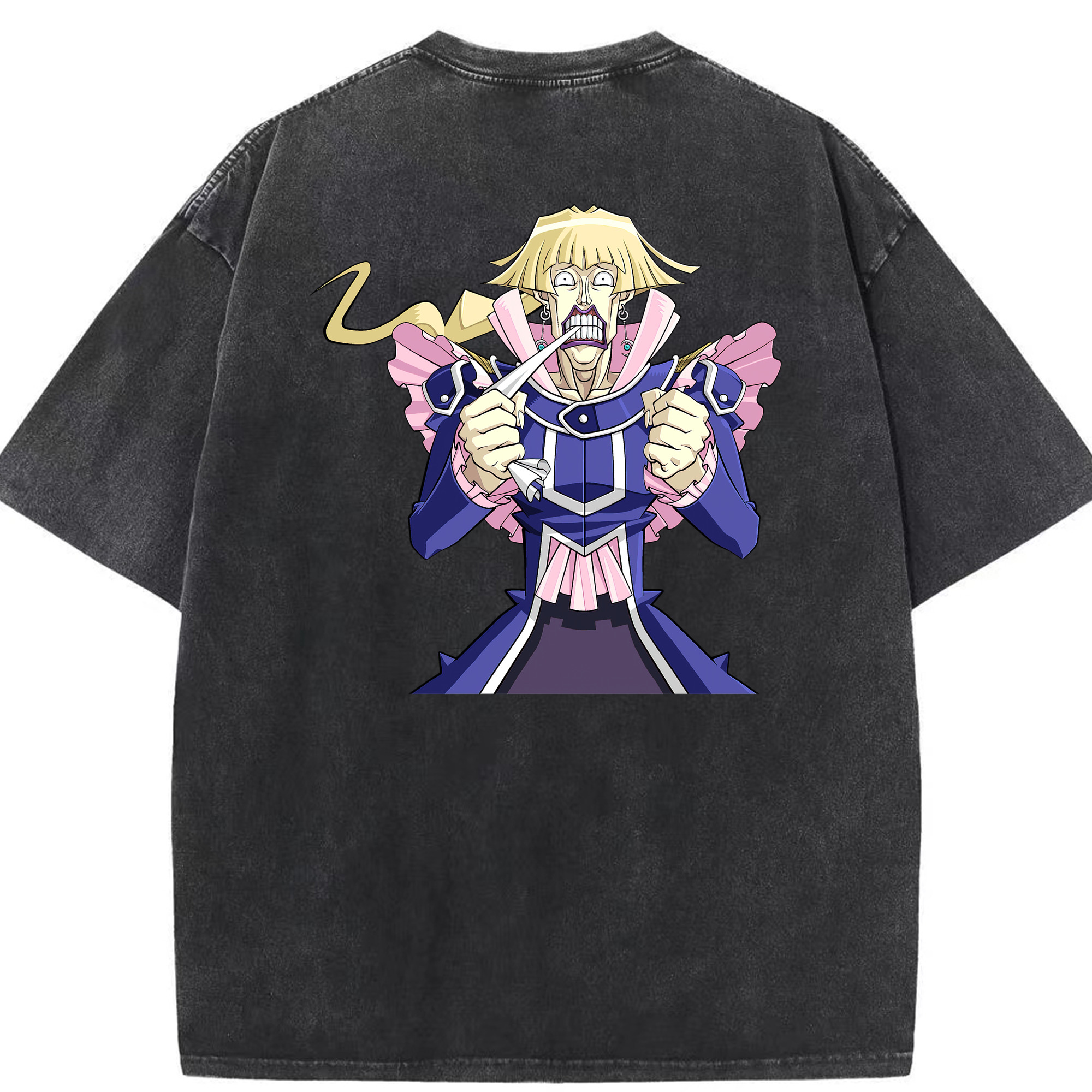 （画像用） 遊☆戯☆王 Yu-Gi-Oh! 綿100% ヴィンテージ風 半袖Tシャツ（背面プリント）