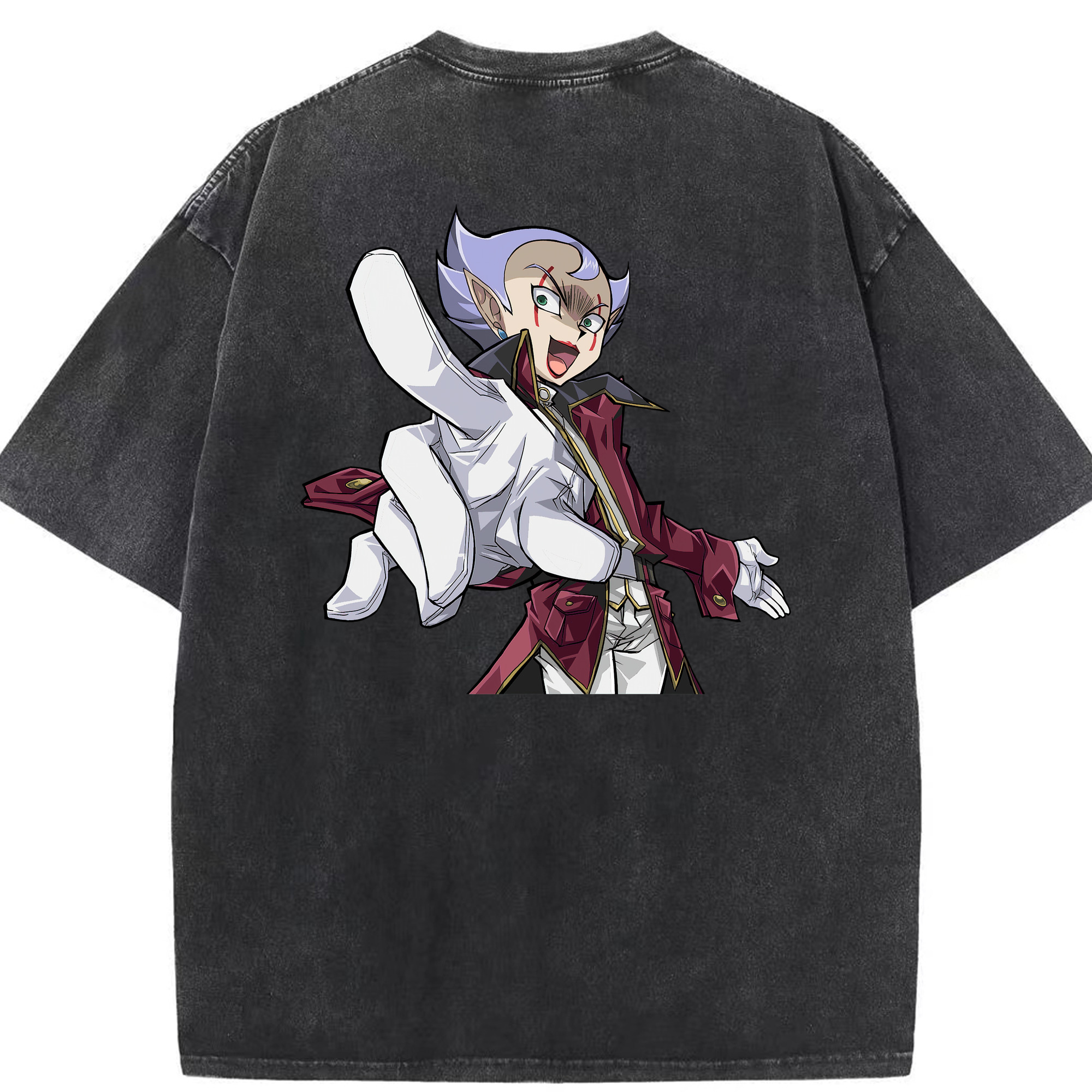 （画像用） 遊☆戯☆王 Yu-Gi-Oh! 綿100% ヴィンテージ風 半袖Tシャツ（背面プリント）