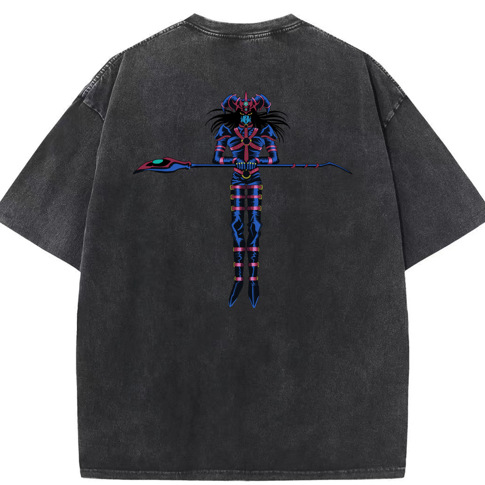 （画像用） 遊☆戯☆王 Yu-Gi-Oh! 綿100% ヴィンテージ風 半袖Tシャツ（背面プリント）