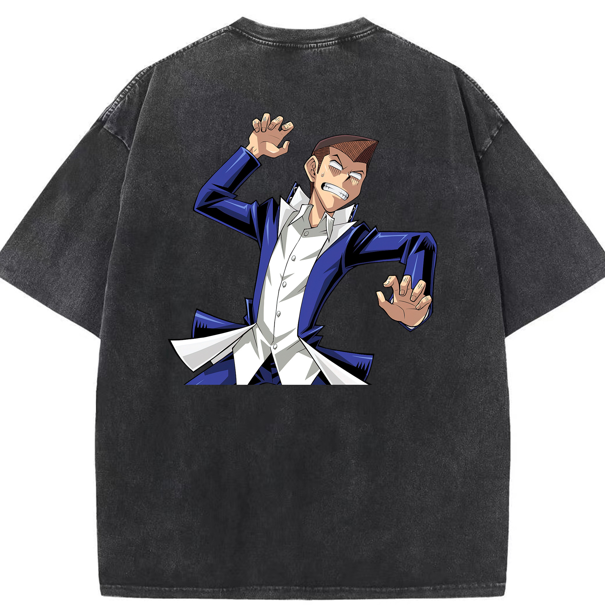 （画像用） 遊☆戯☆王 Yu-Gi-Oh! 綿100% ヴィンテージ風 半袖Tシャツ（背面プリント）