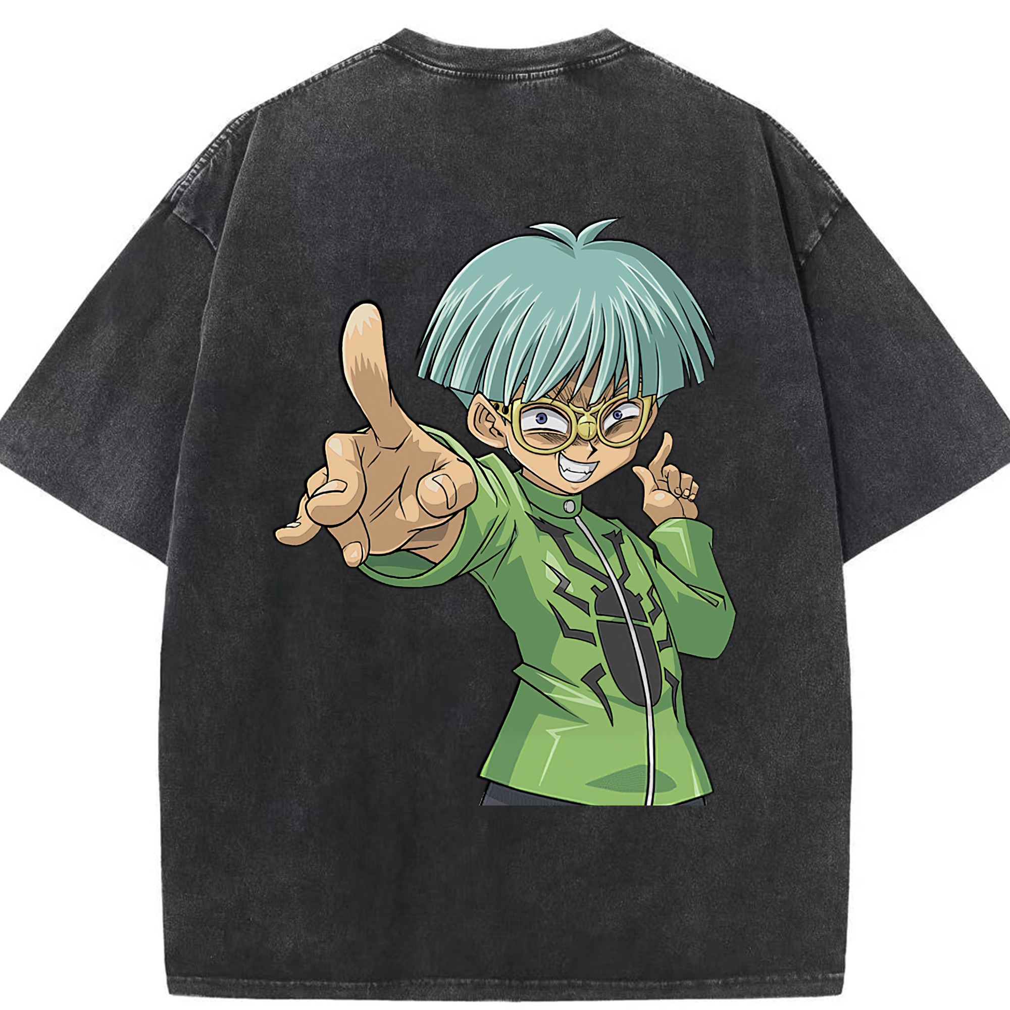 （画像用） 遊☆戯☆王 Yu-Gi-Oh! 綿100% ヴィンテージ風 半袖Tシャツ（背面プリント）