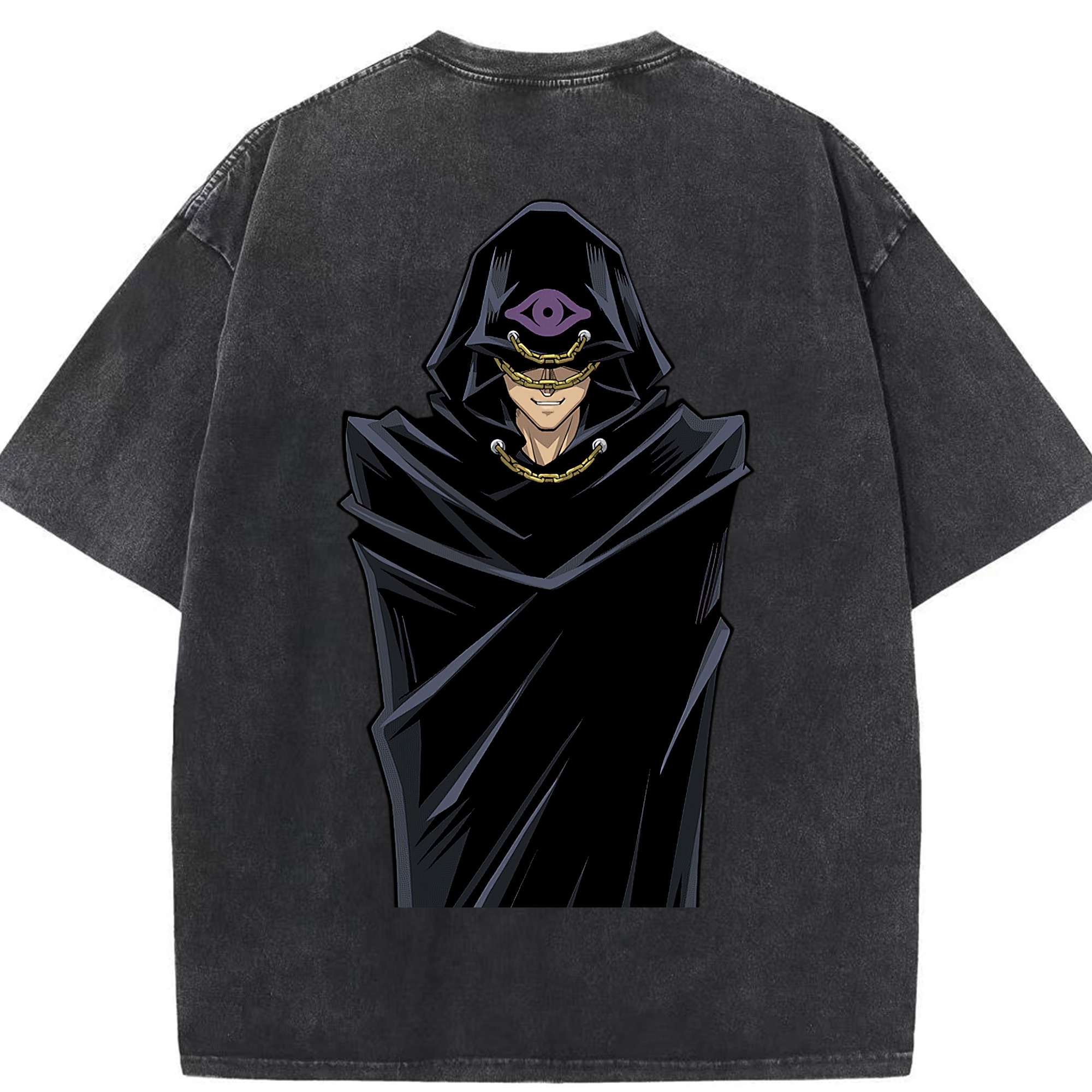 （画像用） 遊☆戯☆王 Yu-Gi-Oh! 綿100% ヴィンテージ風 半袖Tシャツ（背面プリント）