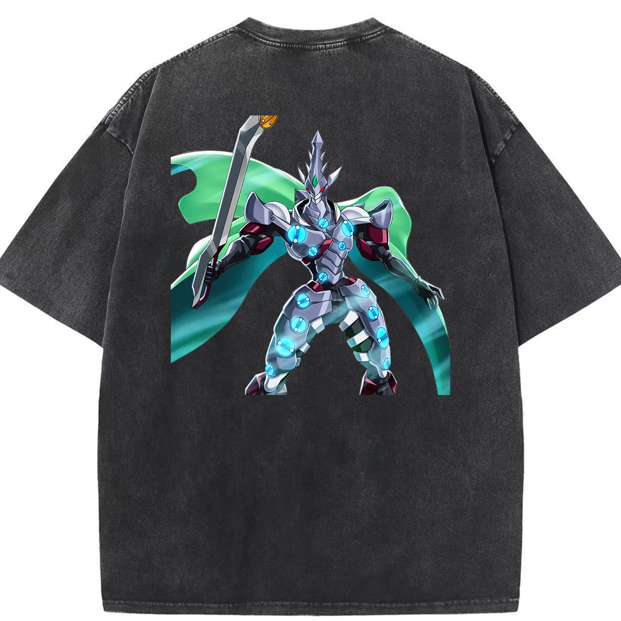 （画像用） 遊☆戯☆王 Yu-Gi-Oh! 綿100% ヴィンテージ風 半袖Tシャツ（背面プリント）