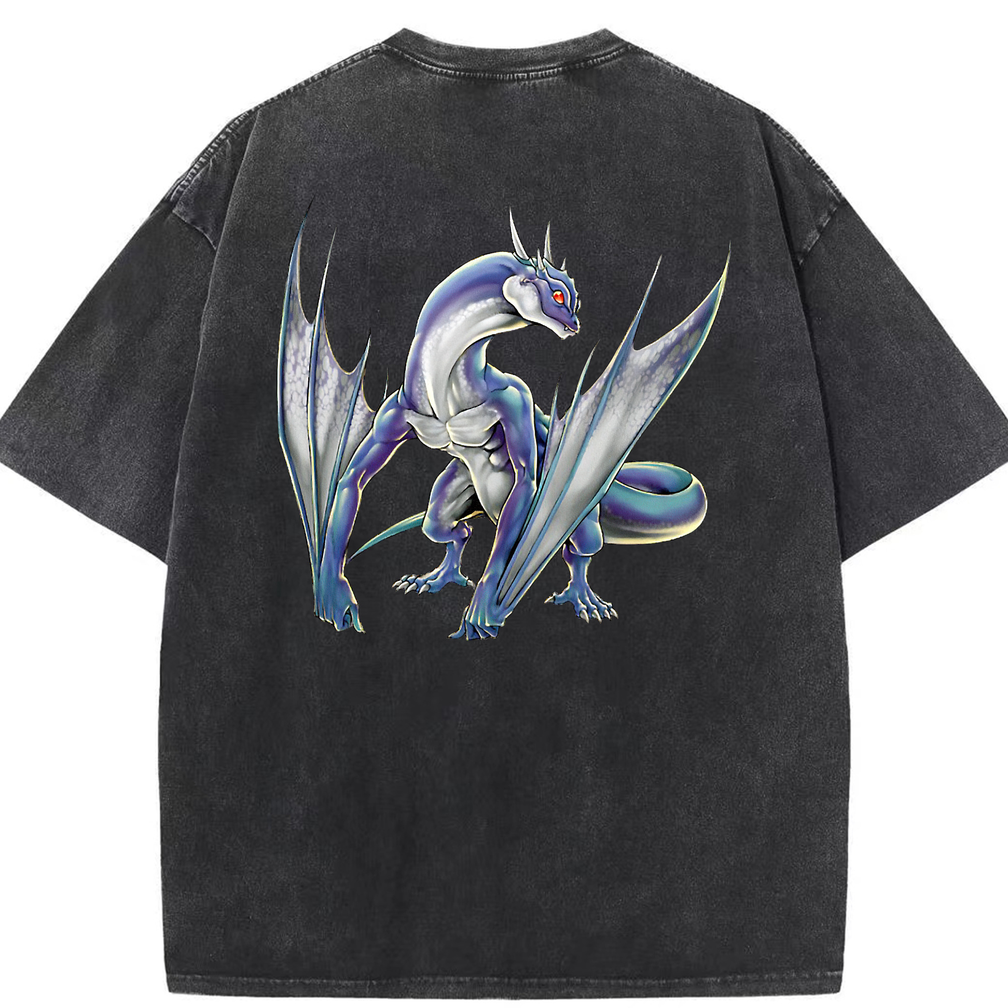 （画像用） 遊☆戯☆王 Yu-Gi-Oh! 綿100% ヴィンテージ風 半袖Tシャツ（背面プリント）