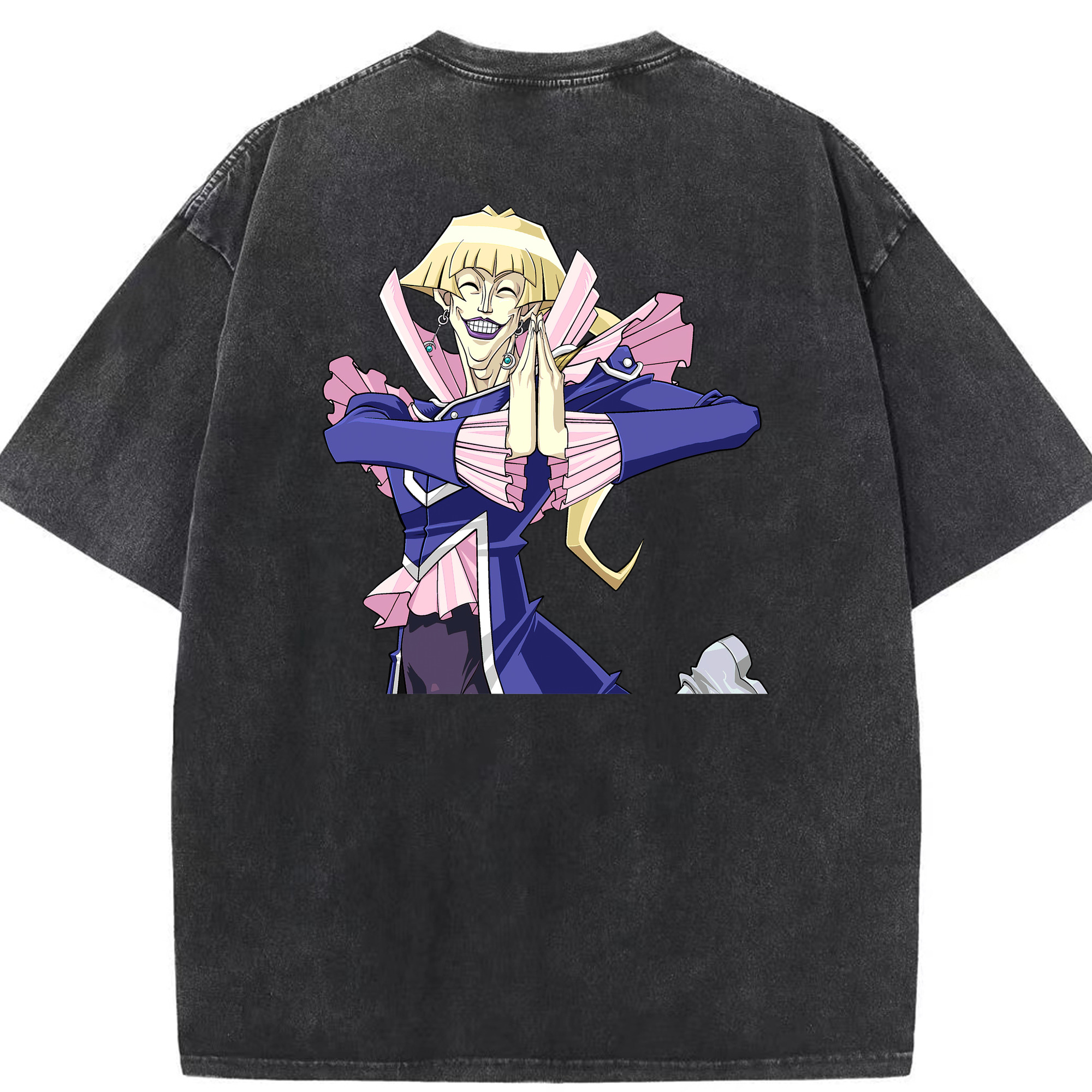 （画像用） 遊☆戯☆王 Yu-Gi-Oh! 綿100% ヴィンテージ風 半袖Tシャツ（背面プリント）