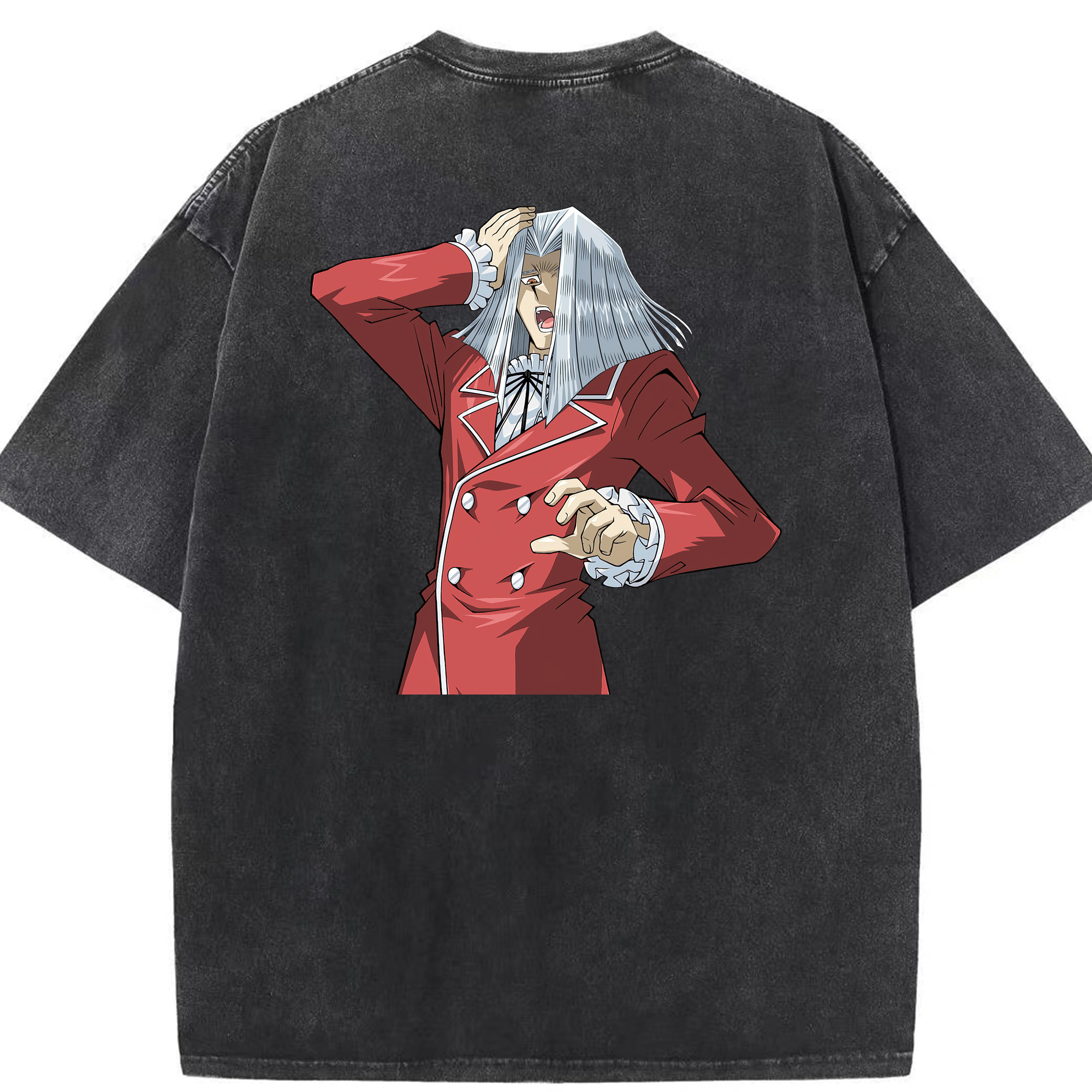 （画像用） 遊☆戯☆王 Yu-Gi-Oh! 綿100% ヴィンテージ風 半袖Tシャツ（背面プリント）