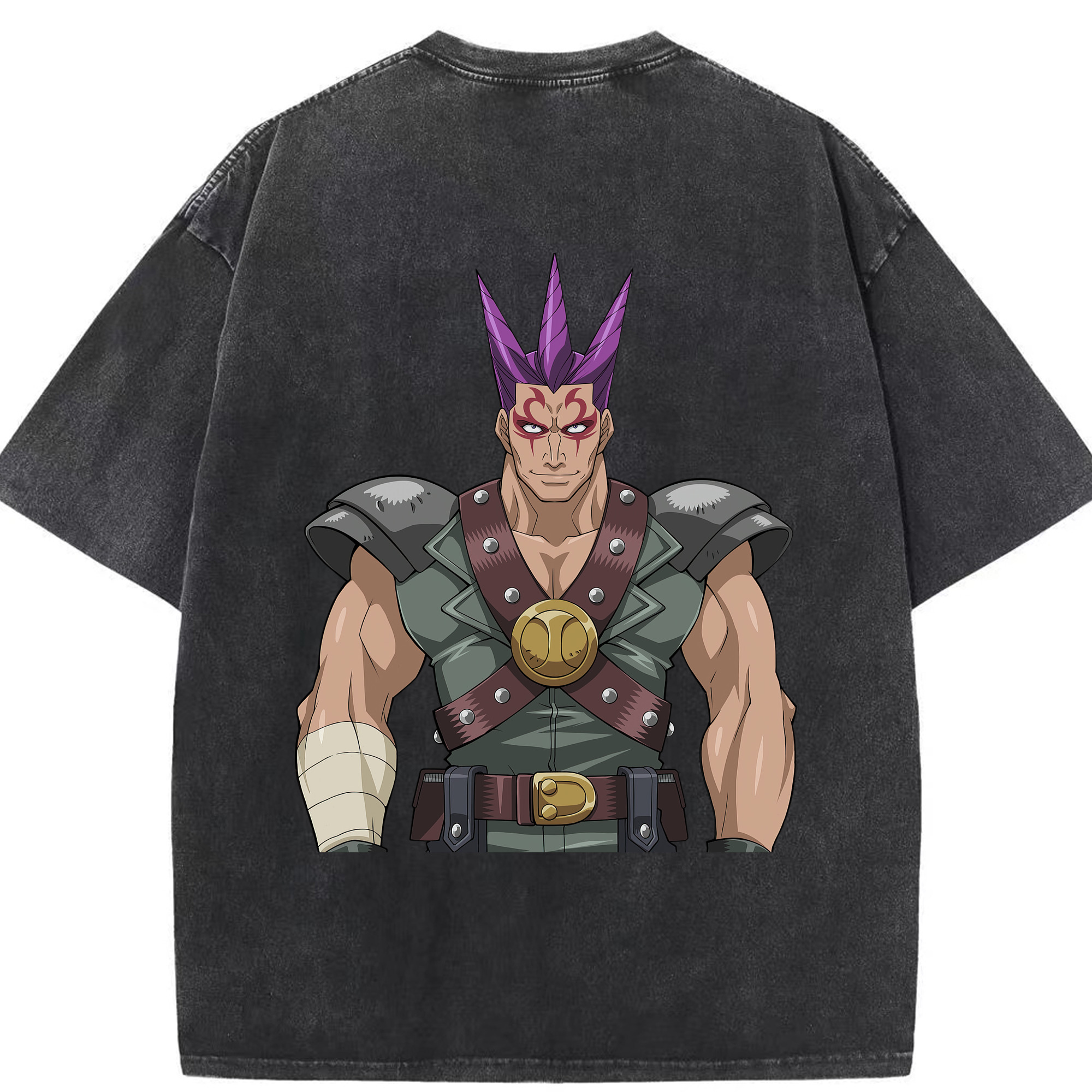 （画像用） 遊☆戯☆王 Yu-Gi-Oh! 綿100% ヴィンテージ風 半袖Tシャツ（背面プリント）