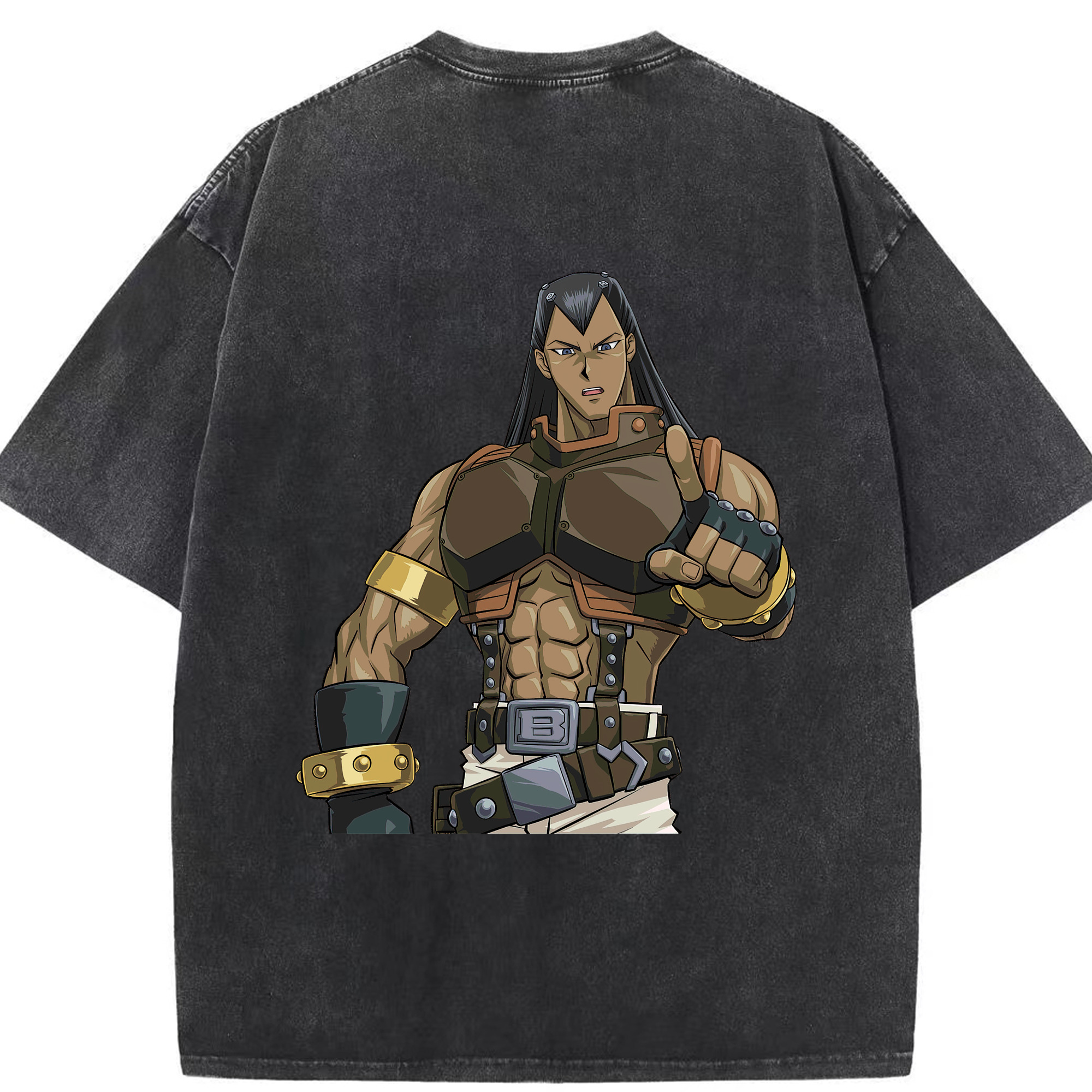 （画像用） 遊☆戯☆王 Yu-Gi-Oh! 綿100% ヴィンテージ風 半袖Tシャツ（背面プリント）
