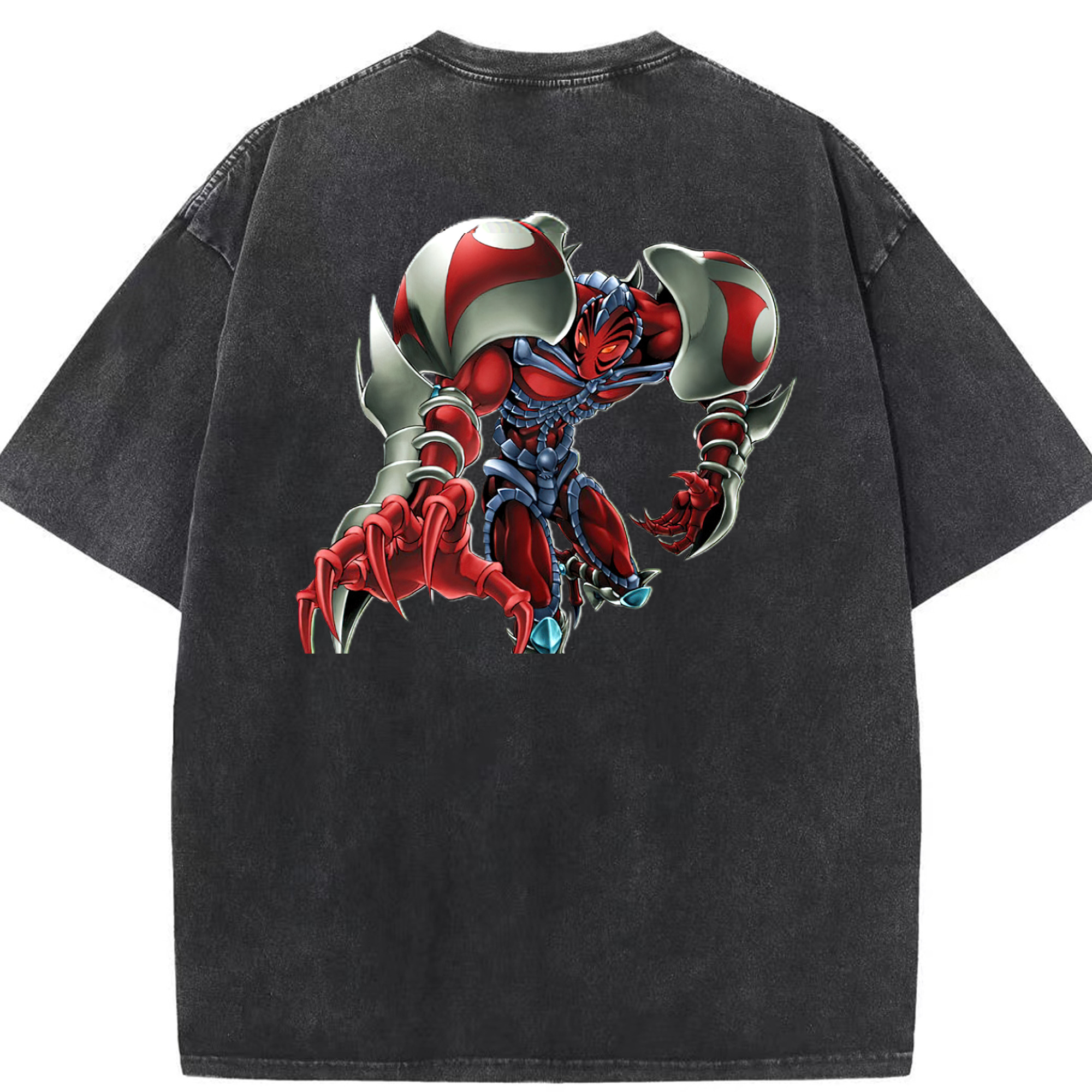 （画像用） 遊☆戯☆王 Yu-Gi-Oh! 綿100% ヴィンテージ風 半袖Tシャツ（背面プリント）